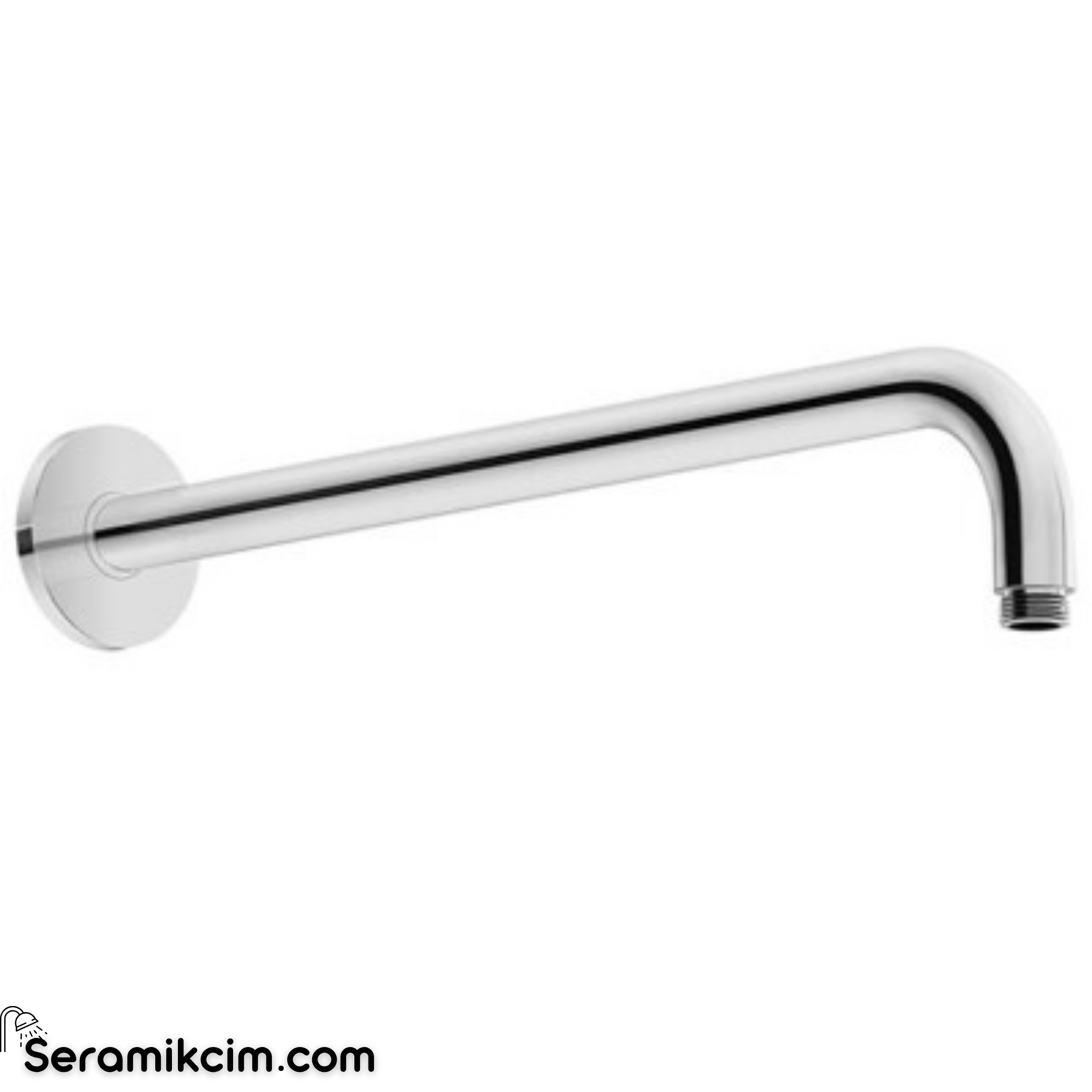Duravit Tepe Duşu Dirseği, Duvardan, 352 mm Krom UV0670017000