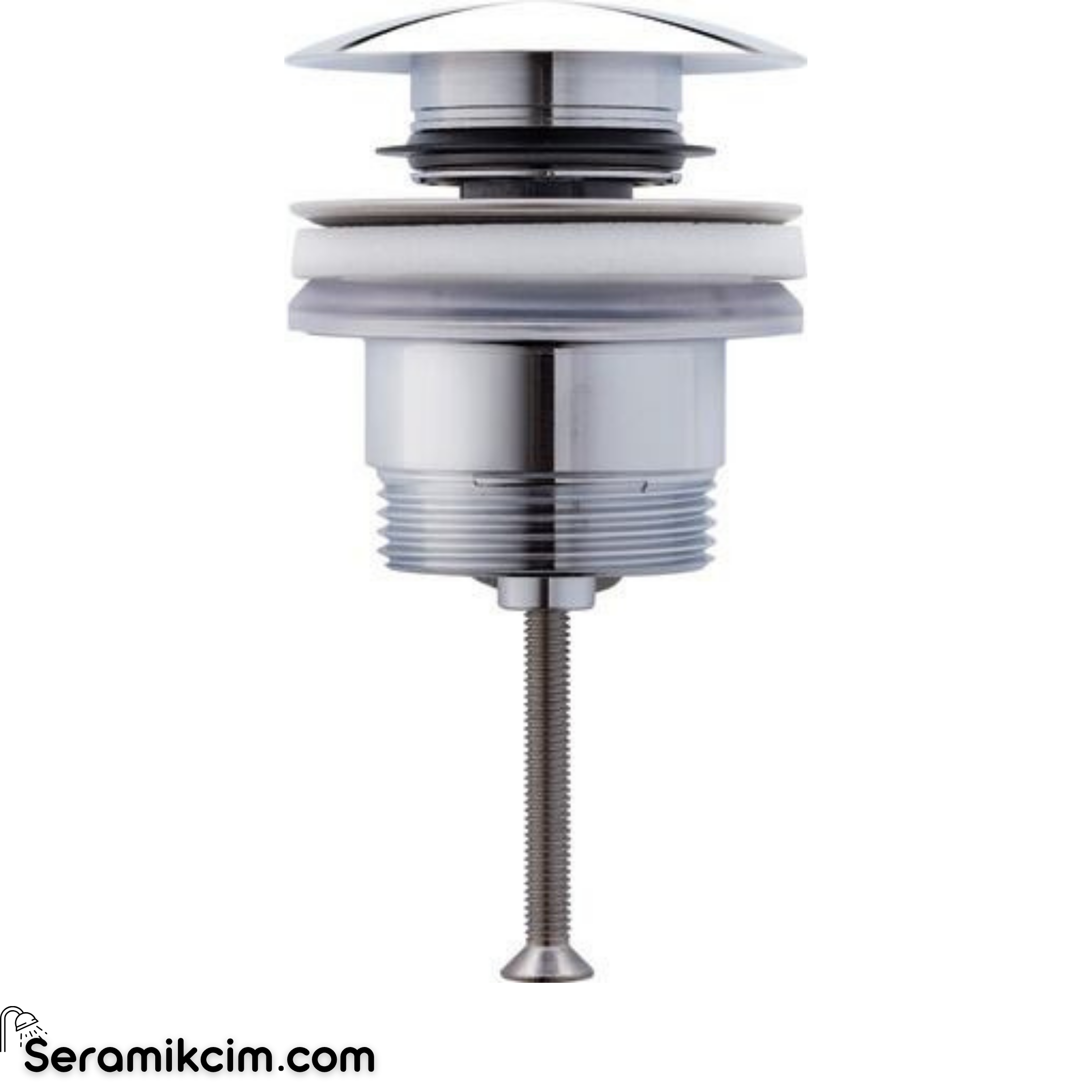 Duravit Universal Sifon Kapağı, Pop-Up Ø 63 Mm Krom