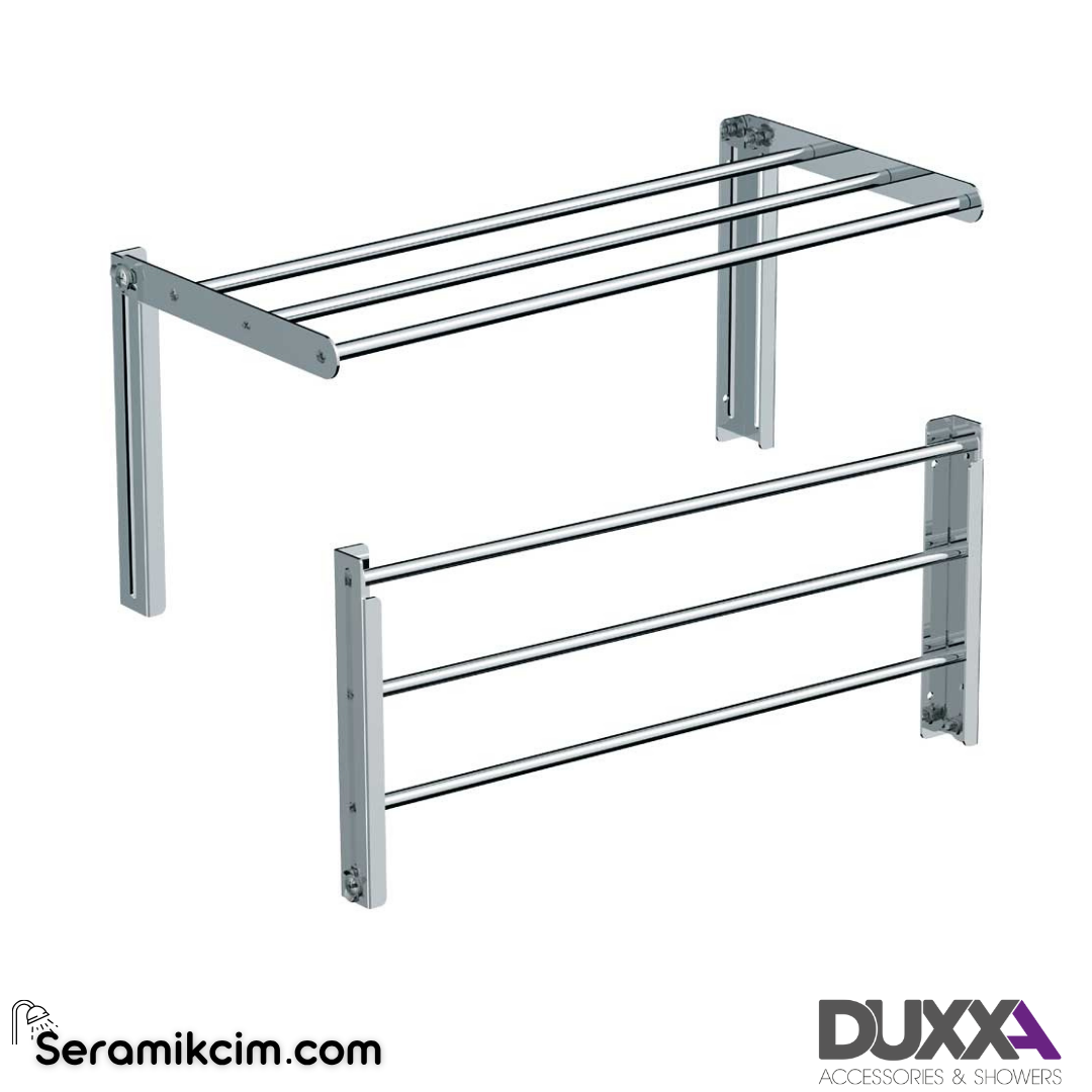 Duxxa Balkon Kayar Raf Havluluk SS 304 Paslanmaz A.914 - A.914