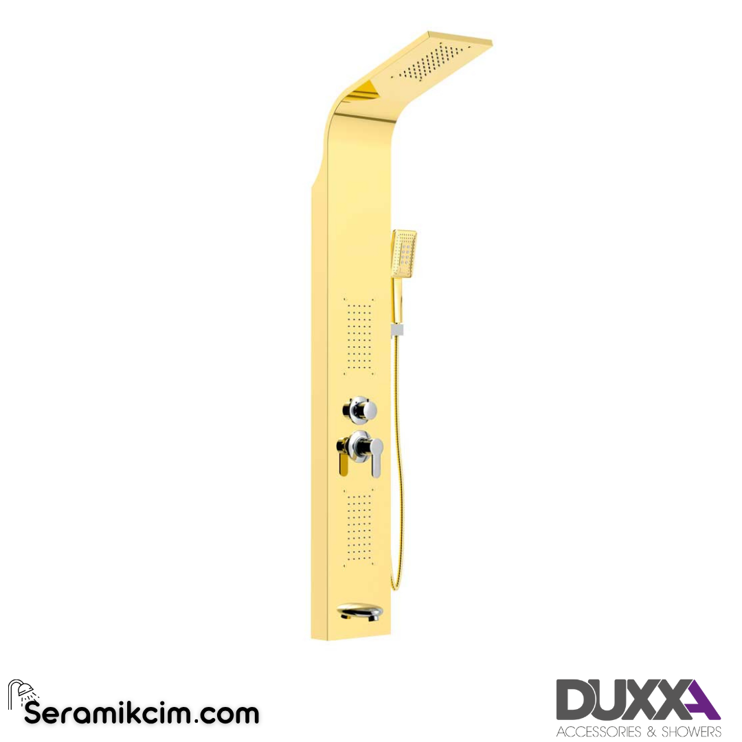 Duxxa Hydro Dikey Hidromasaj Steel 04 Kuğu Altın D.030.A - D.030.A