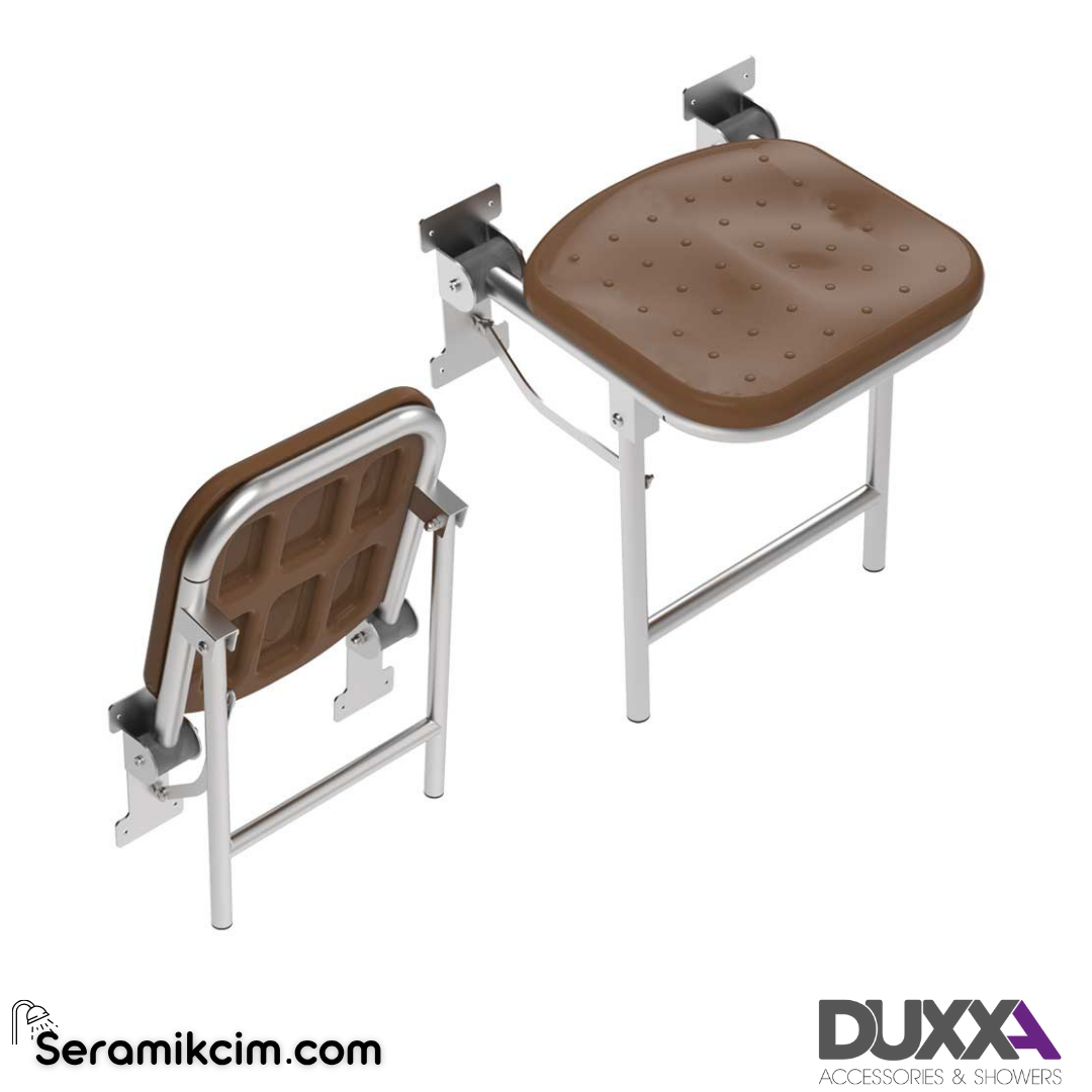 Duxxa Lux Engelli Duş Oturağı - Plastik - Kilitli - Ø32 P.33025 - P.33025