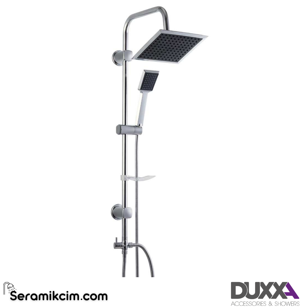Duxxa Norma 700 Siyah Tepe Duş Seti D.120.7.S - D.120.7.S