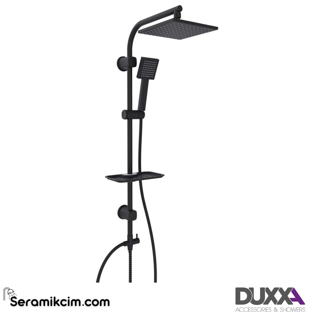 Duxxa Palace 700 Siyah Tepe Duş Seti D.175.7.MS - D.175.7.MS
