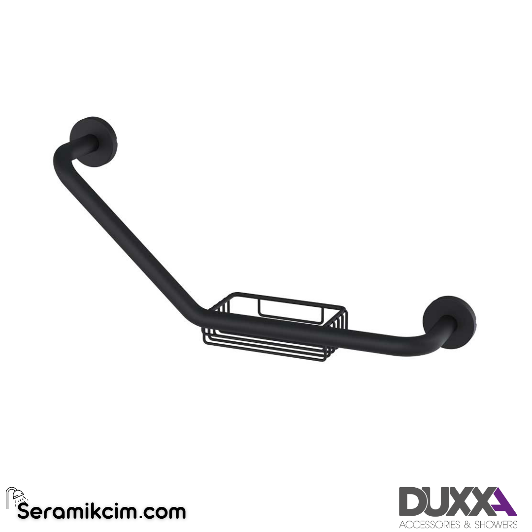 Duxxa Süngerlikli Küvet Tutamağı Ø19 SS 304 Paslanmaz Siyah A.810.P.19.MS - A.810.P.19.MS