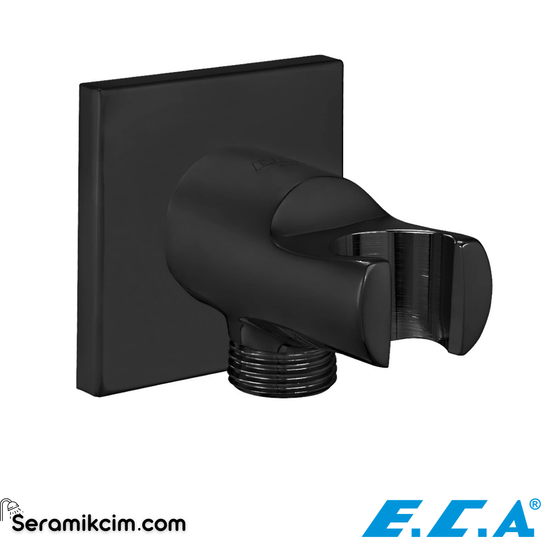 ECA Duş Çıkış Dirseği Mat Siyah 102199603C1