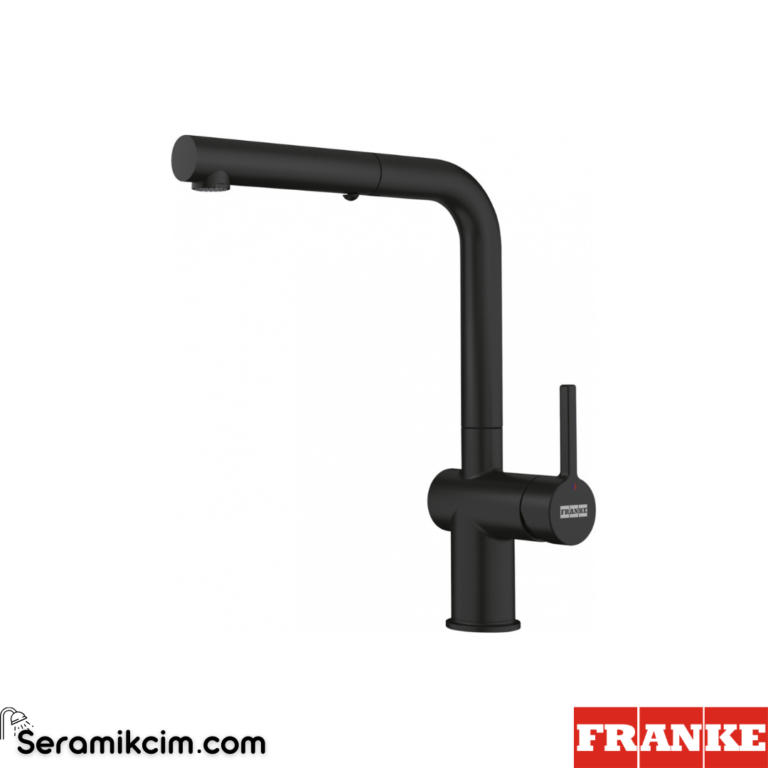 Franke Active Plus Metalic Doccia Spiralli Mutfak Armatürü Mat Siyah 115.0653.382