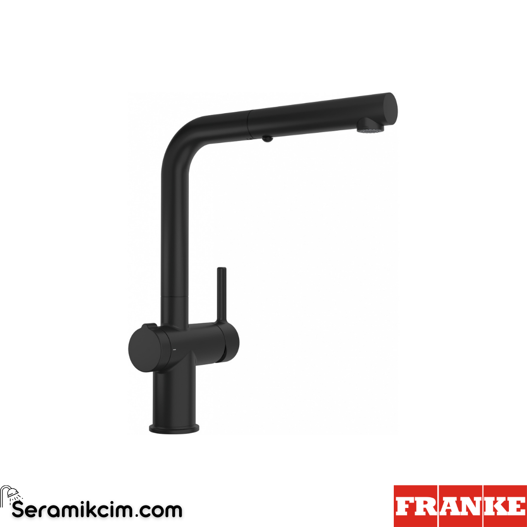 Franke Active Twist Doccia Spiralli Mutfak Armatürü Mat Siyah 115.0669.769