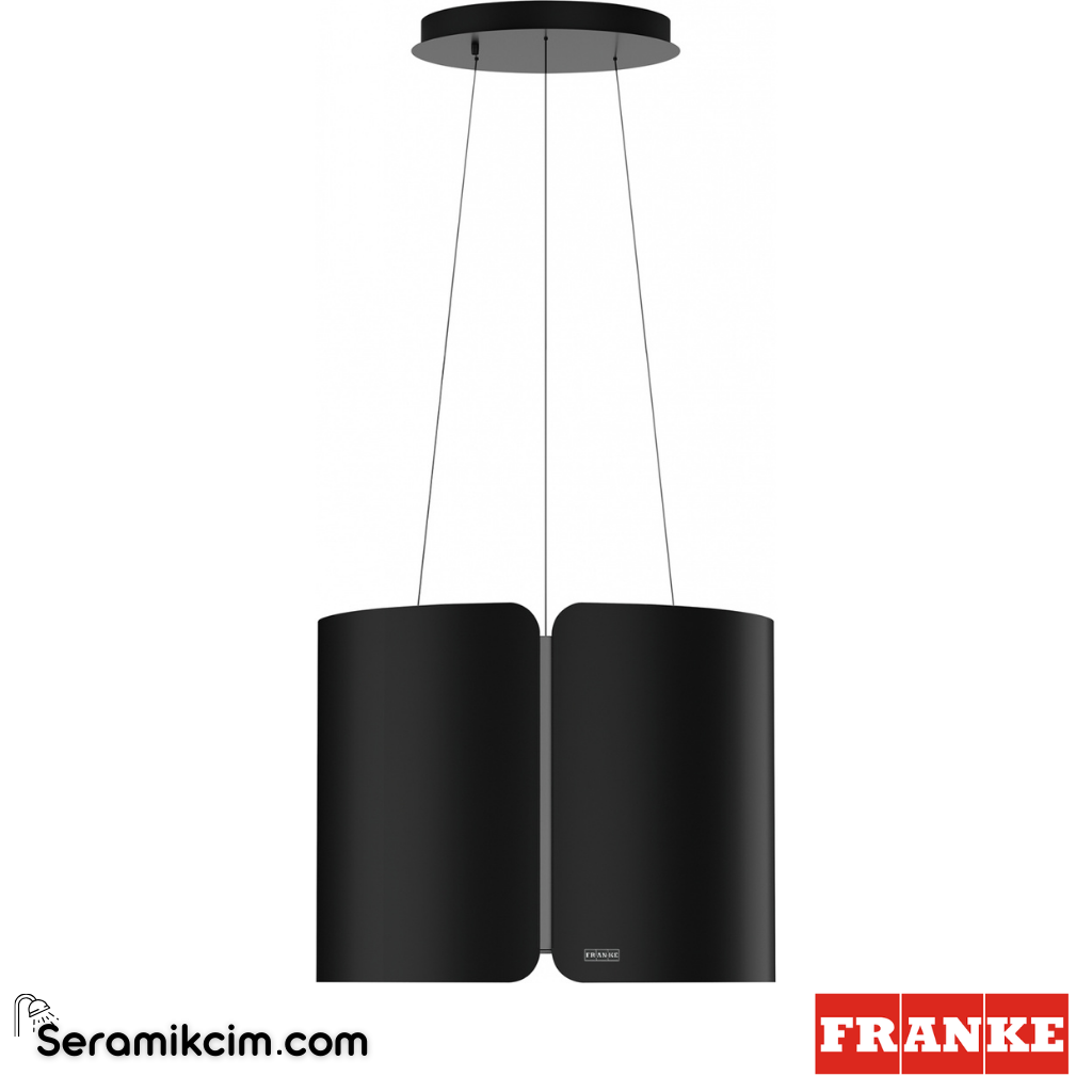 Franke Ada Smart FSMS F42 BK MATT ⌀420mm Ada Tipi Davlumbaz Mat Siyah 345.0654.933 - 345.0654.933