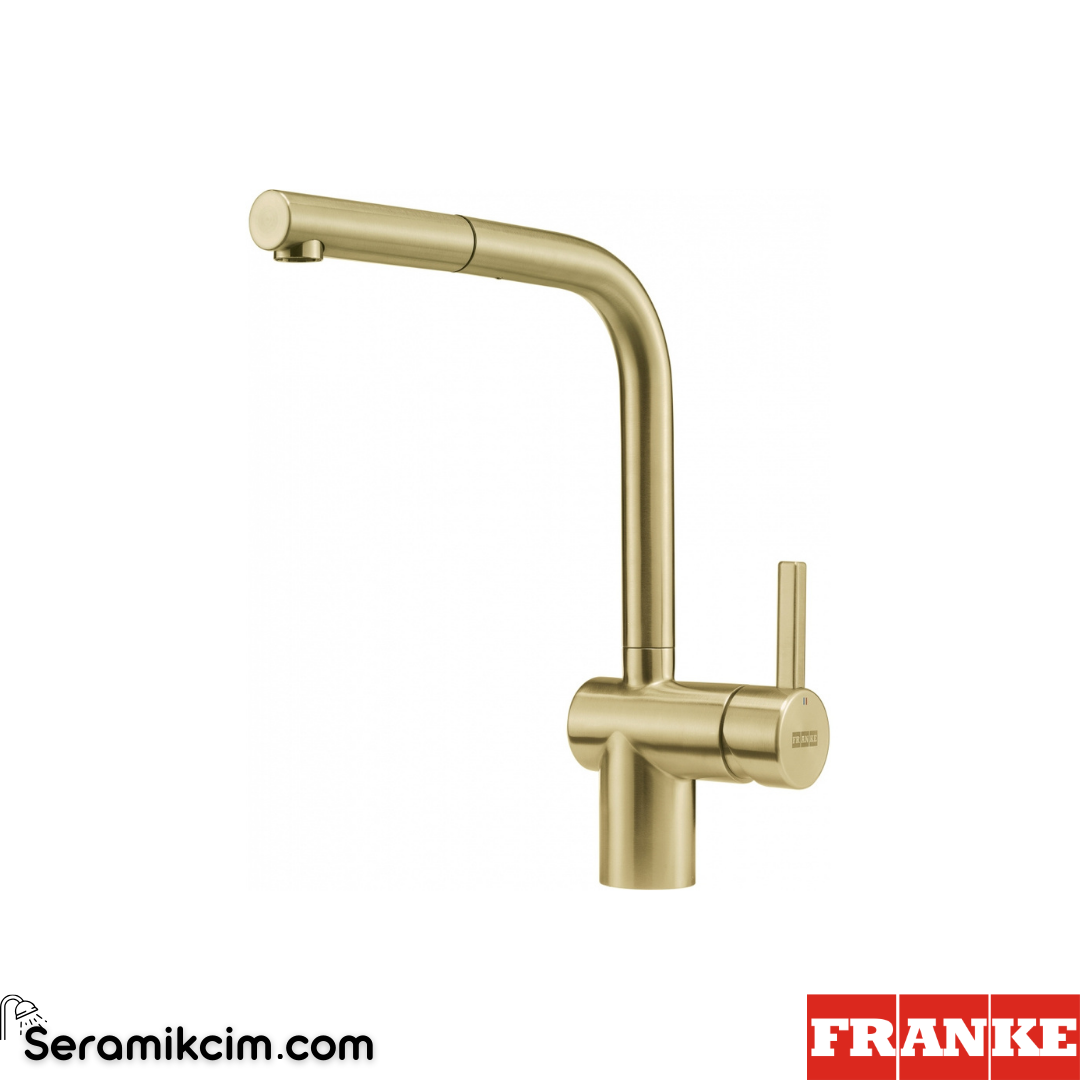 Franke Atlas Neo Doccia Spiralli Mutfak Armatürü Altın 115.0681.242