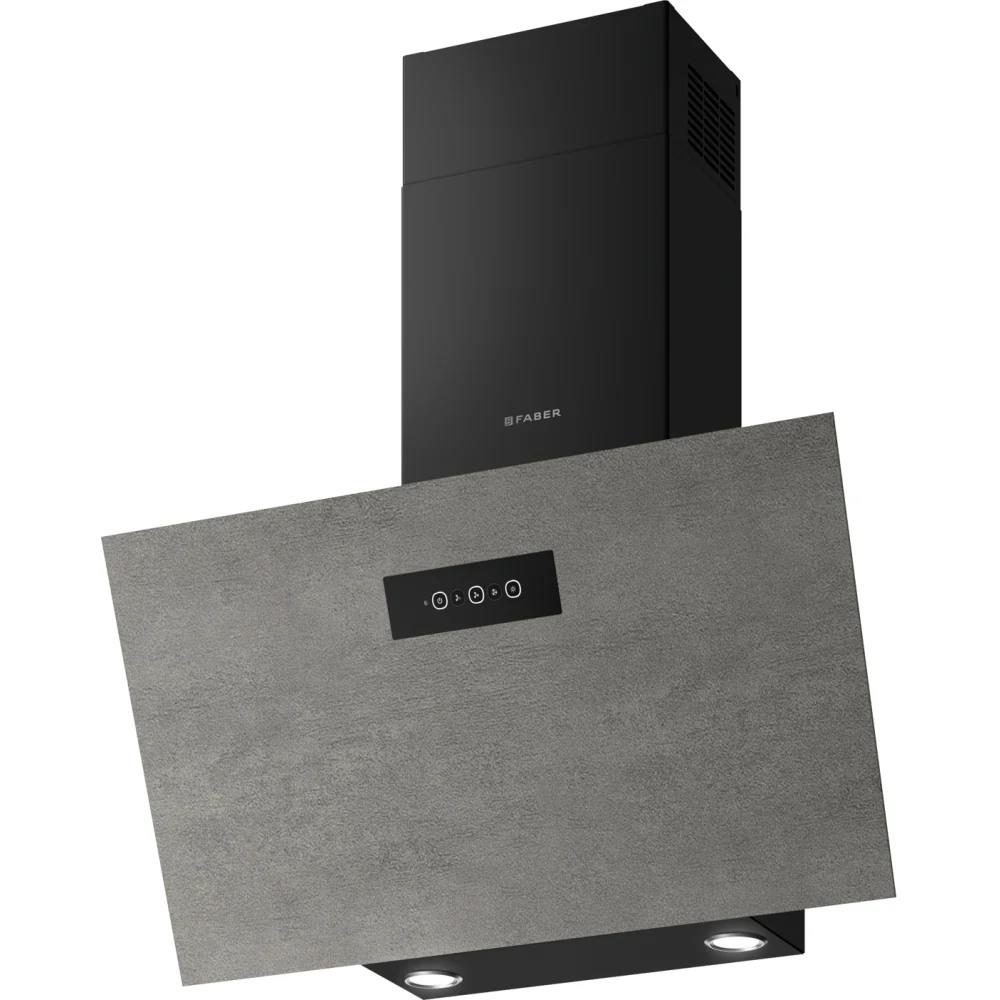 Franke Davlumbaz Grexia Gres Lg 80 Cm Siyah/Light Grey Porselen 330.0694.728