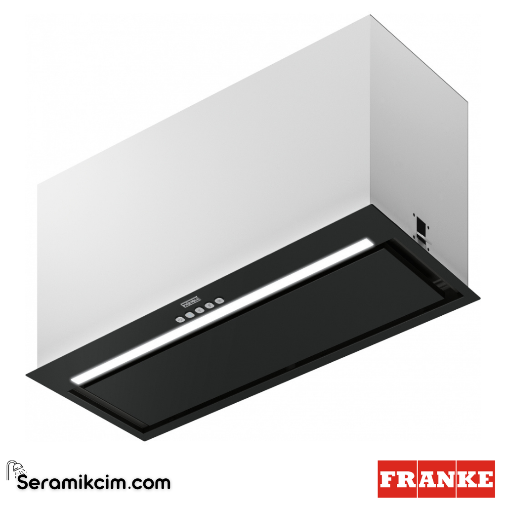 Franke Inca Lux 3.0 FBFE BK MATT A52 520x290mm Ankastre Davlumbaz Mat Siyah 305.0665.364 - 305.0665.364