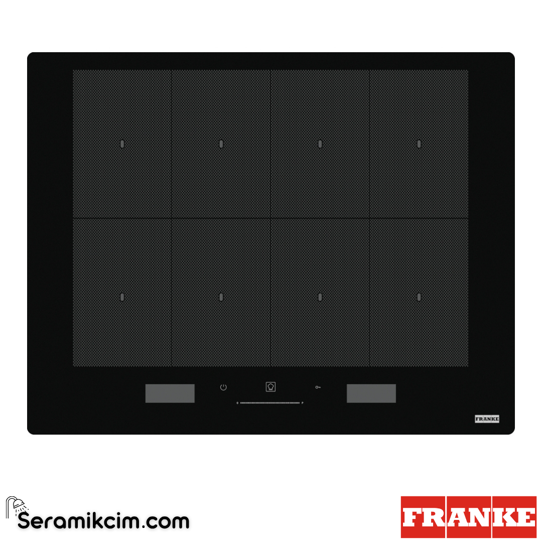 Franke Mythos FMY 658 I FP BK Tezgahüstü 8 Gözlü 650x510mm İndüksiyonlu Elektrikli Ocak Siyah Cam 108.0613.587 - 108.0613.587
