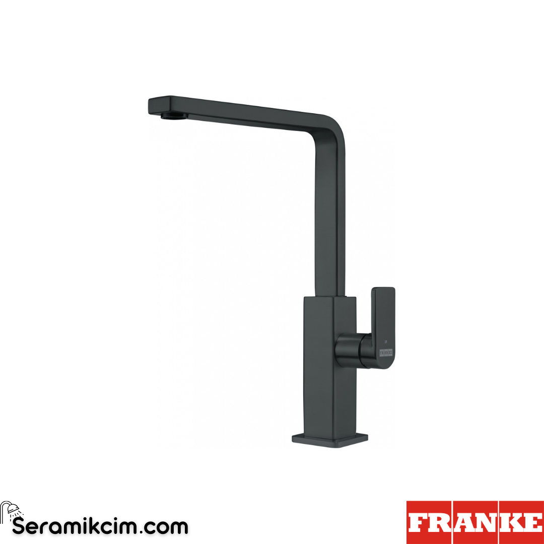 Franke Mythos Steel Black Spiralli Mutfak Armatürü Çelik Sıyahı 115.0550.441