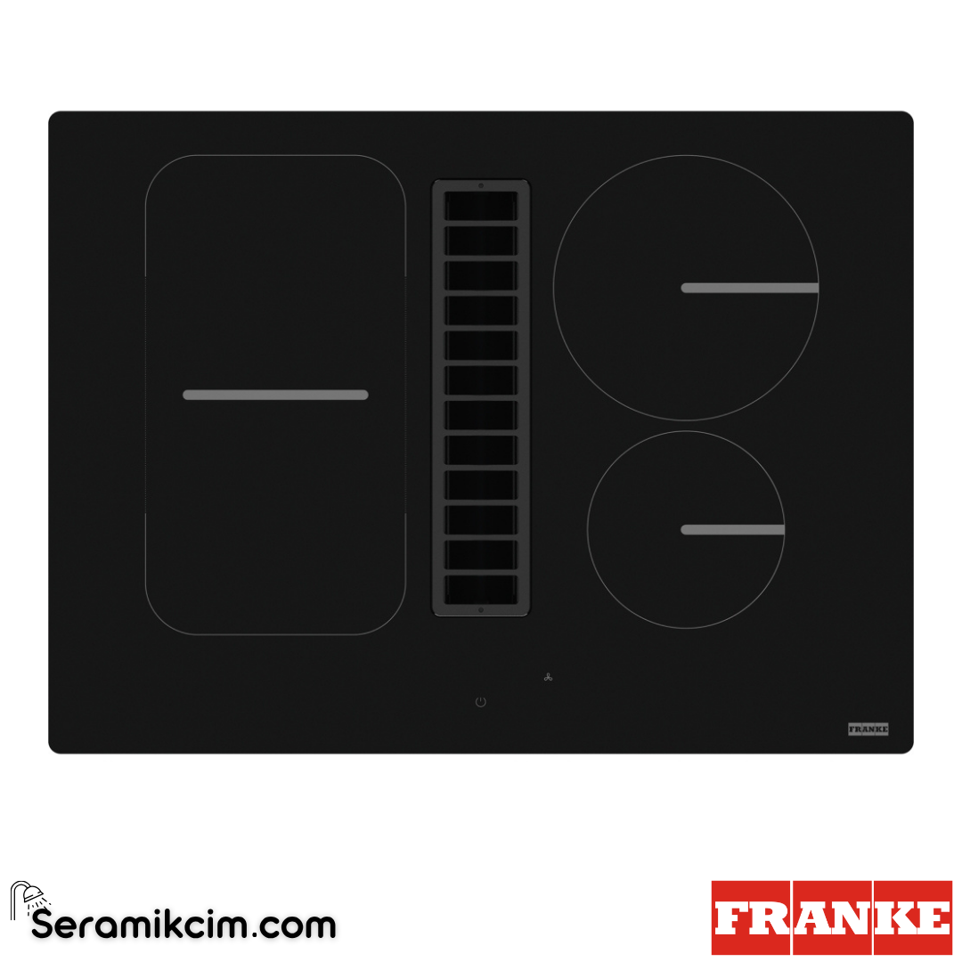 Franke Smart 2gether FSM 709 HI Tezgahüstü 4 Gözlü 700x520mm İndüksiyonlu Davlumbazlı Elektrikli Ocak Siyah Cam 340.0678.203 - 340.0678.203