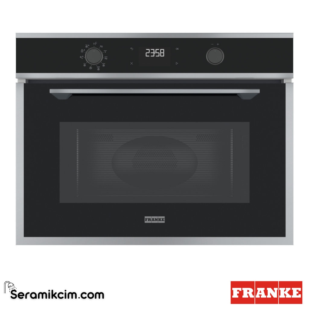 Franke Smart FMA 45 MW XS 8 Programlı 40lt 45cm Kombi Mikrodalga Fırın Siyah Cam / Inox 131.0606.104 - 131.0606.104