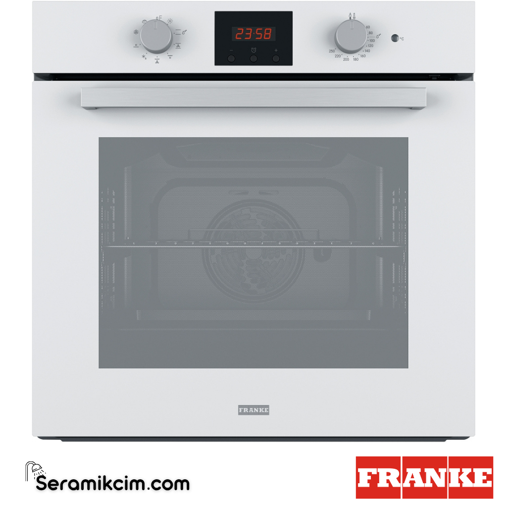 Franke Smart Linear FSL 86 H BK 8 Programlı 71lt A Enerji Sınıfı Fırın Beyaz Cam 116.0609.448 - 116.0609.448