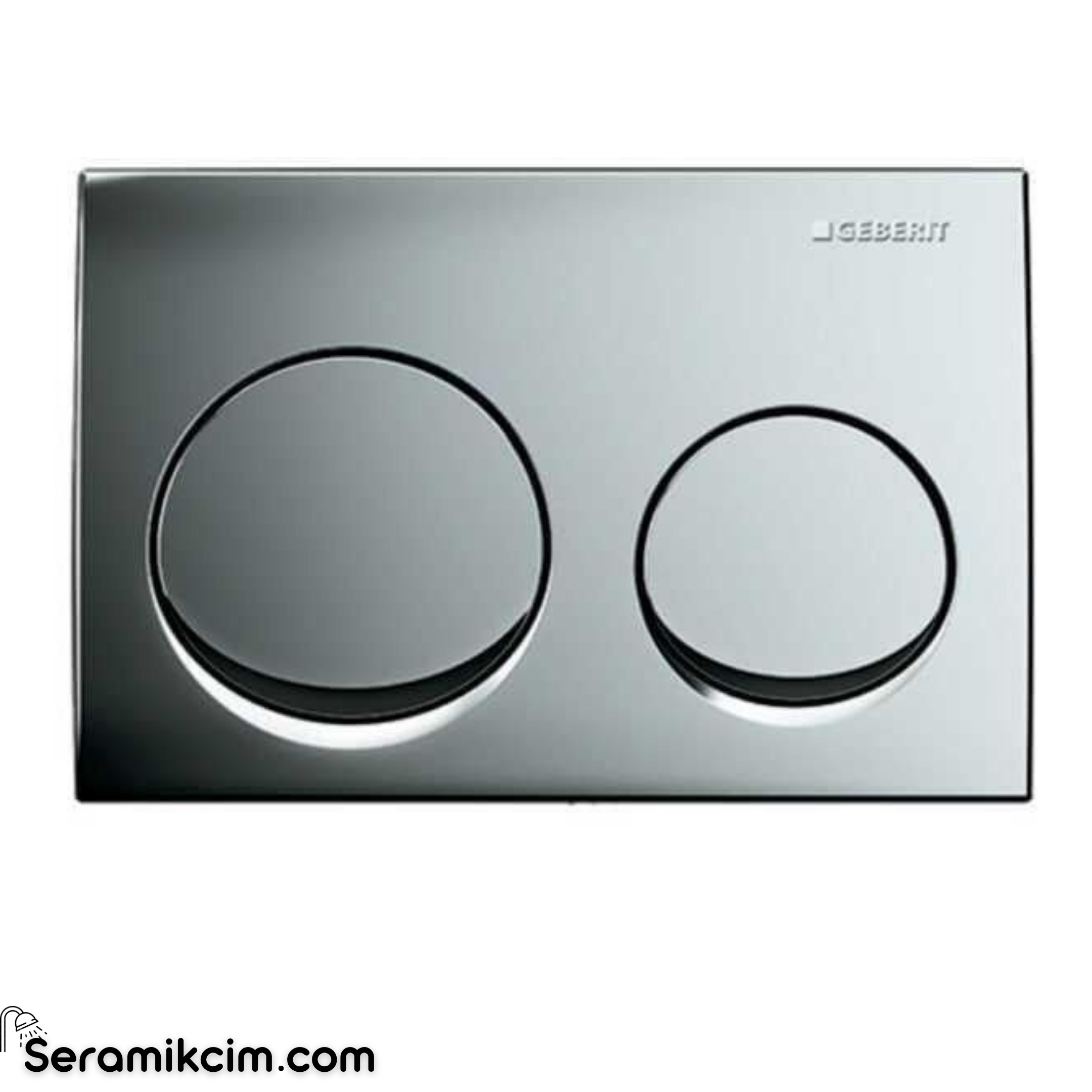 Geberit Alpha20 Kumanda Paneli Çift Basmalı Parlak Krom