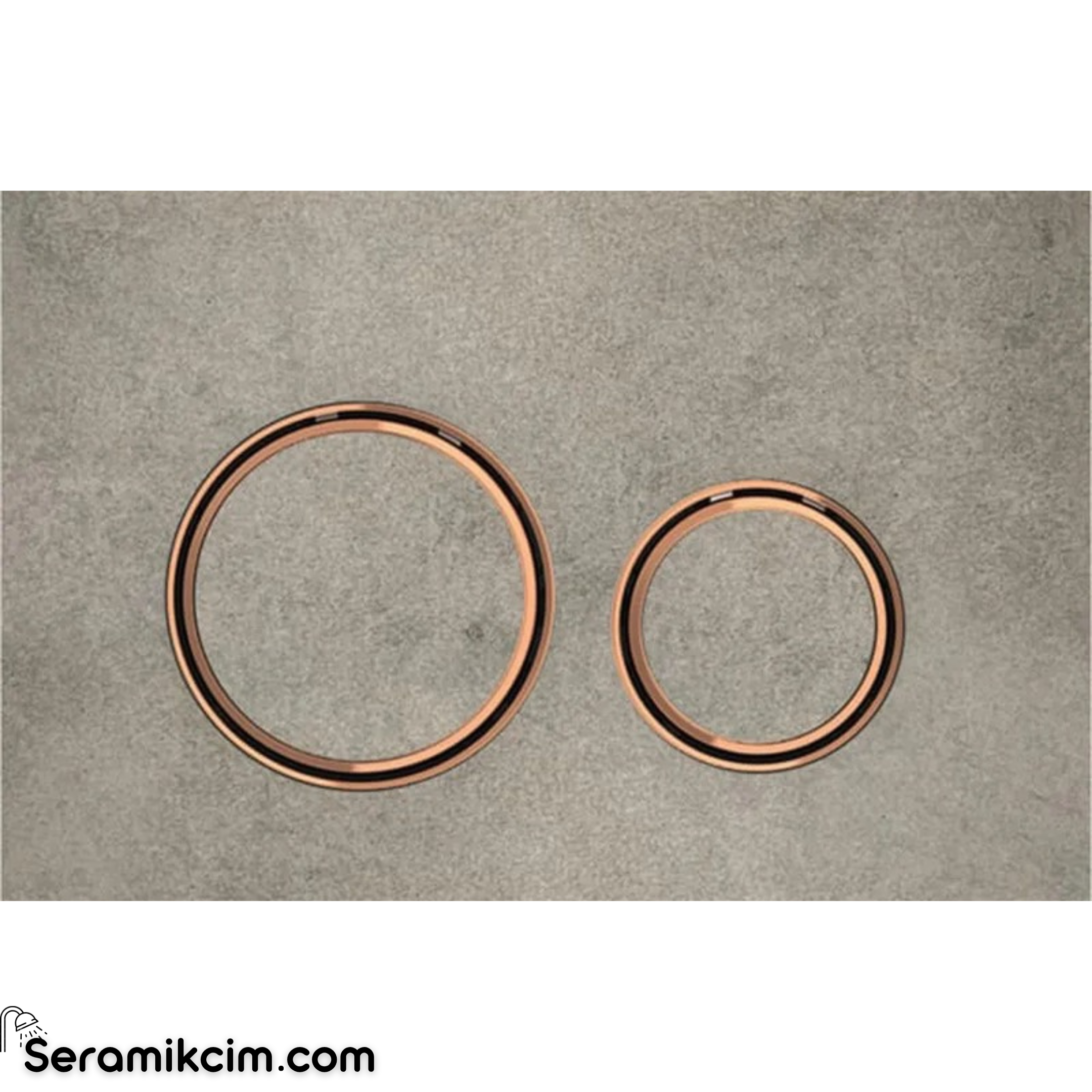 Geberit Sigma21 Kumanda Paneli Çift Basmalı Beton / Bronz