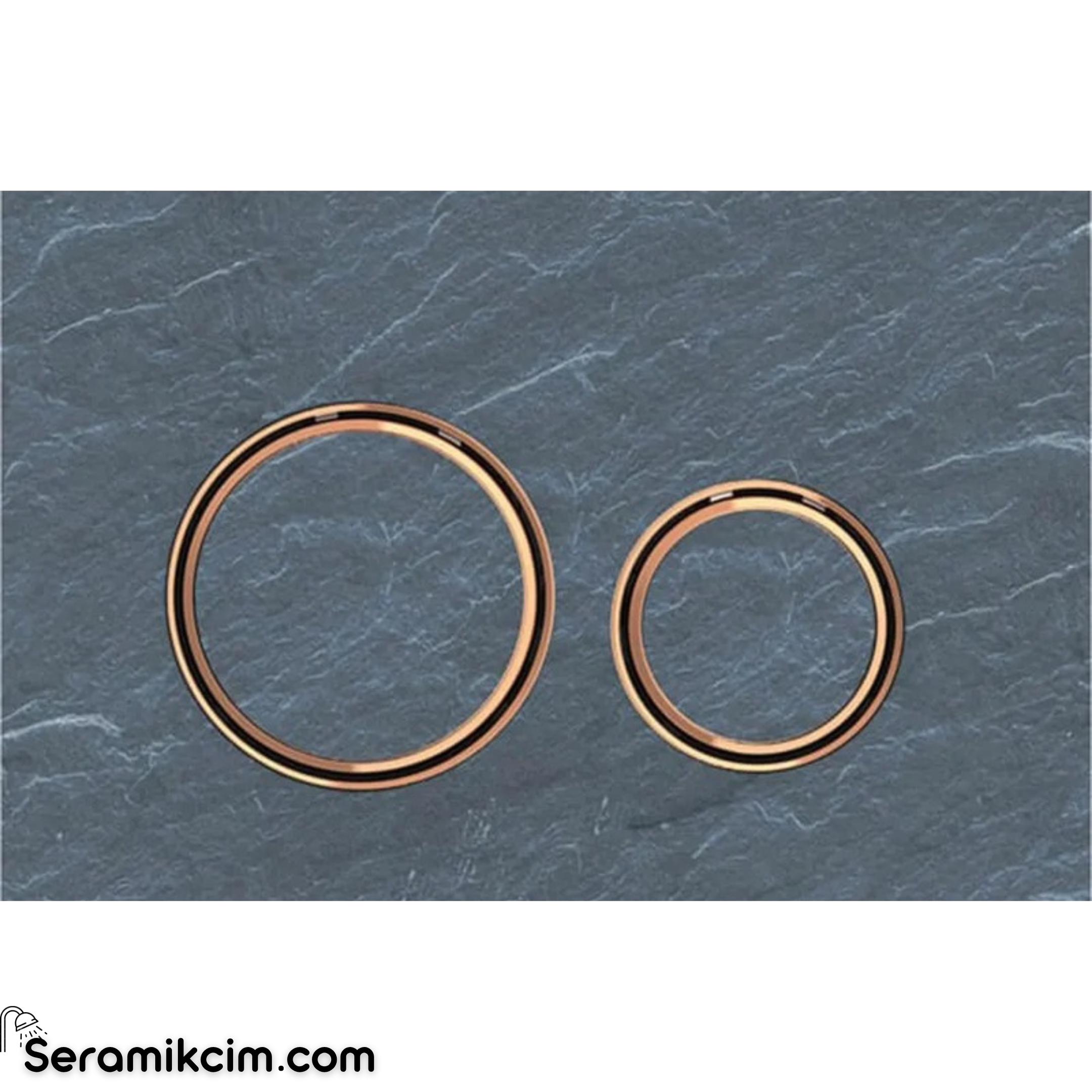 Geberit Sigma21 Kumanda Paneli Çift Basmalı Arduvaz / Bronz