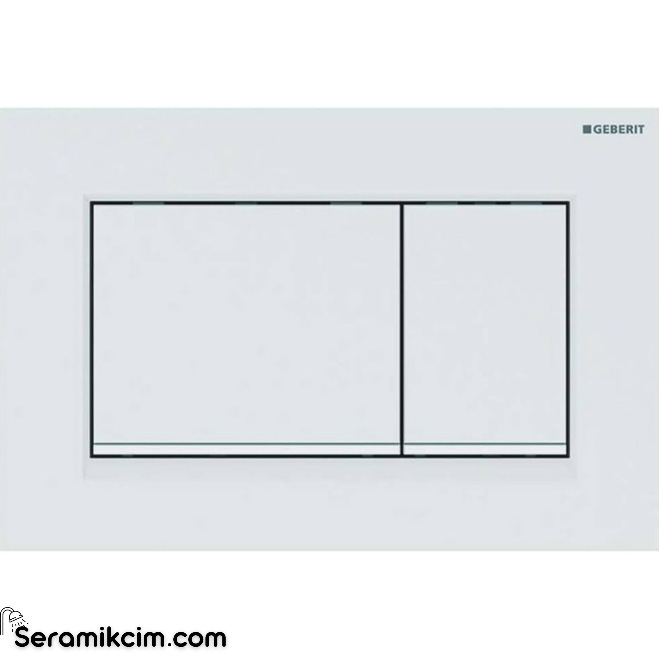Geberit Sigma30 Kumanda Paneli Çift Basmalı Beyaz/Mat Beyaz/Beyaz