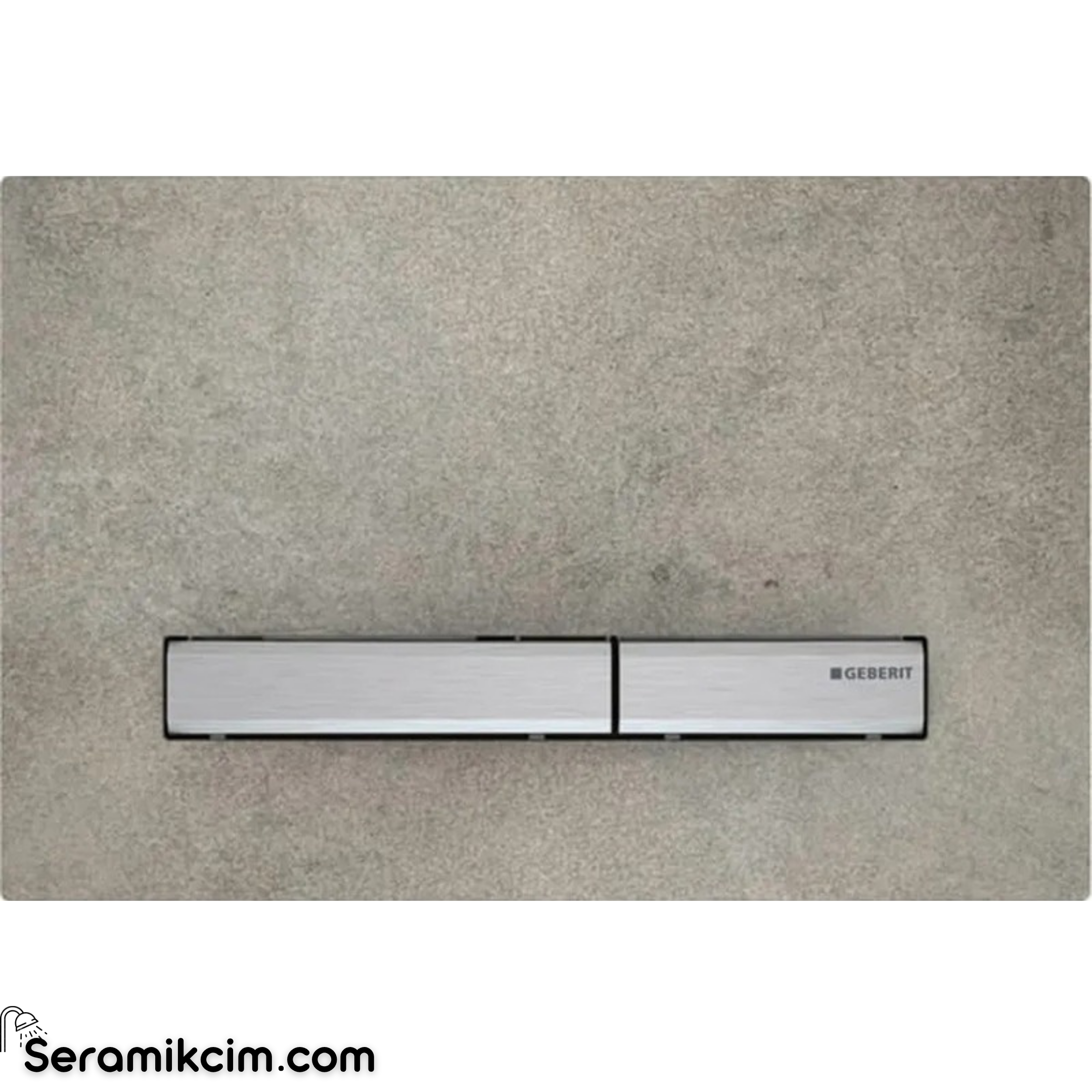 Geberit Sigma50 Kumanda Paneli Çift Basmalı Beton / Krom