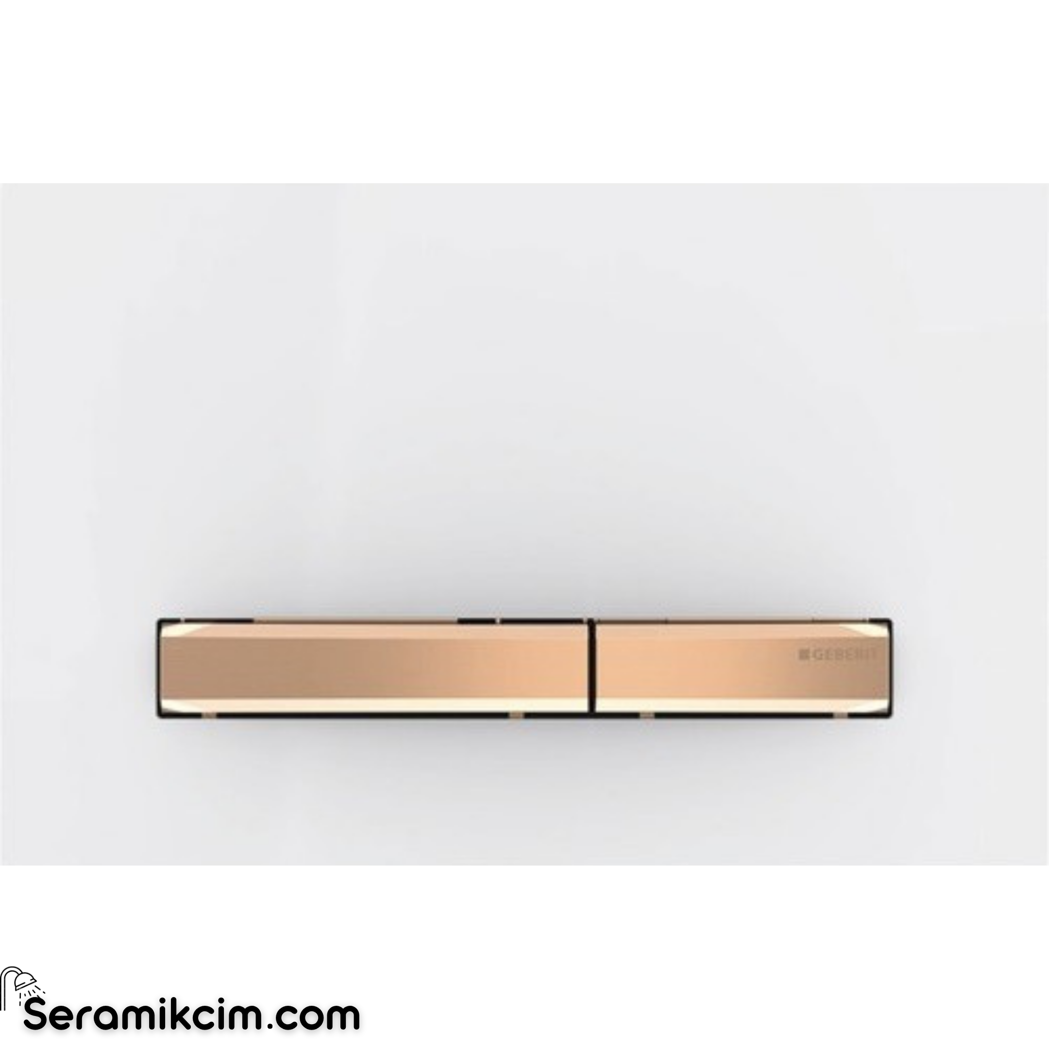 Geberit Sigma50 Kumanda Paneli Çift Basmalı Beyaz / Pirinç