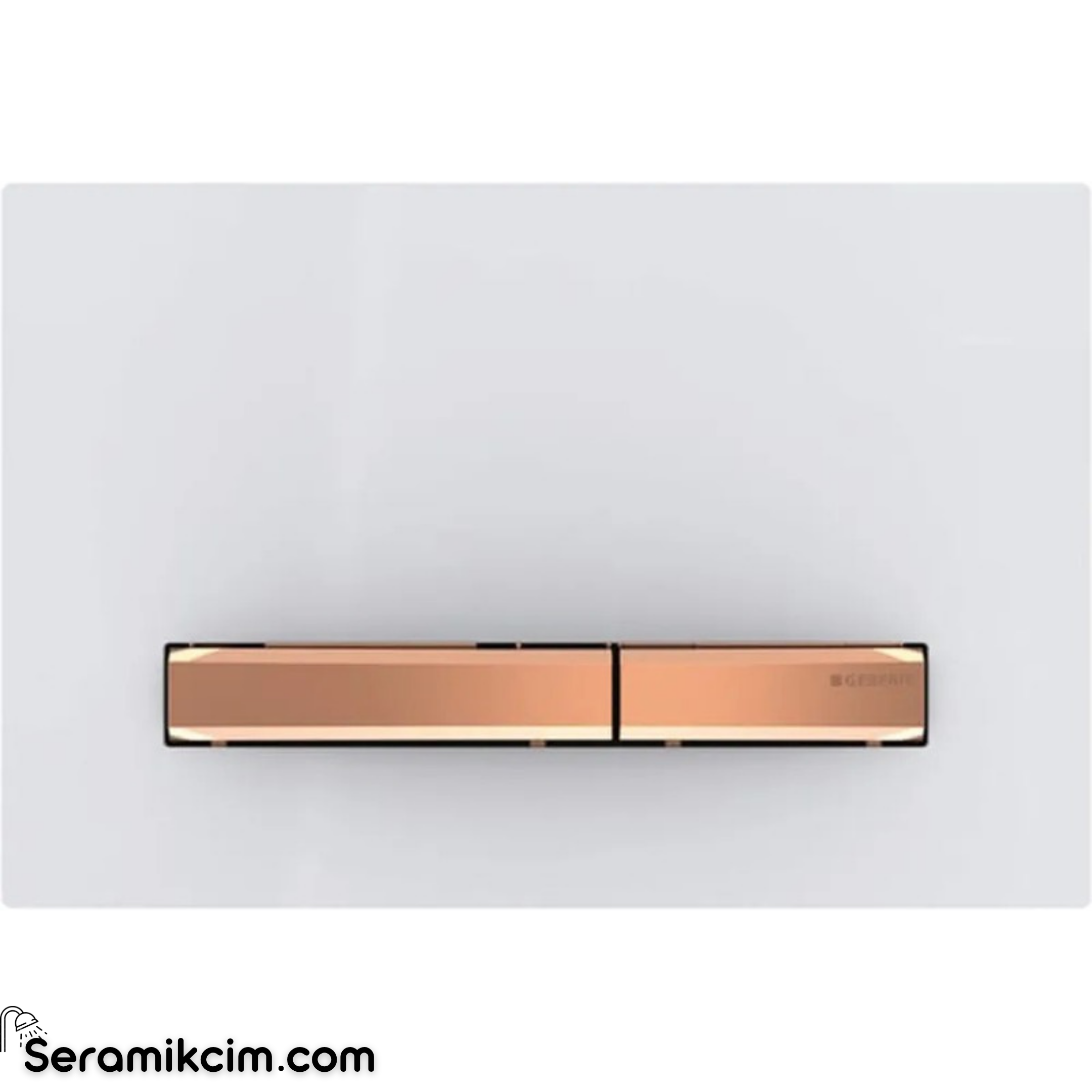 Geberit Sigma50 Kumanda Paneli Çift Basmalı Beyaz / Bronz