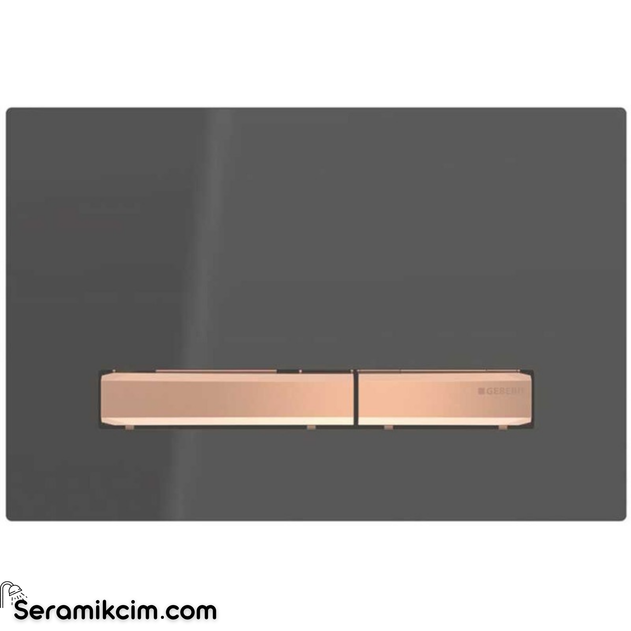 Geberit Sigma50 Kumanda Paneli Çift Basmalı Siyah / Bronz