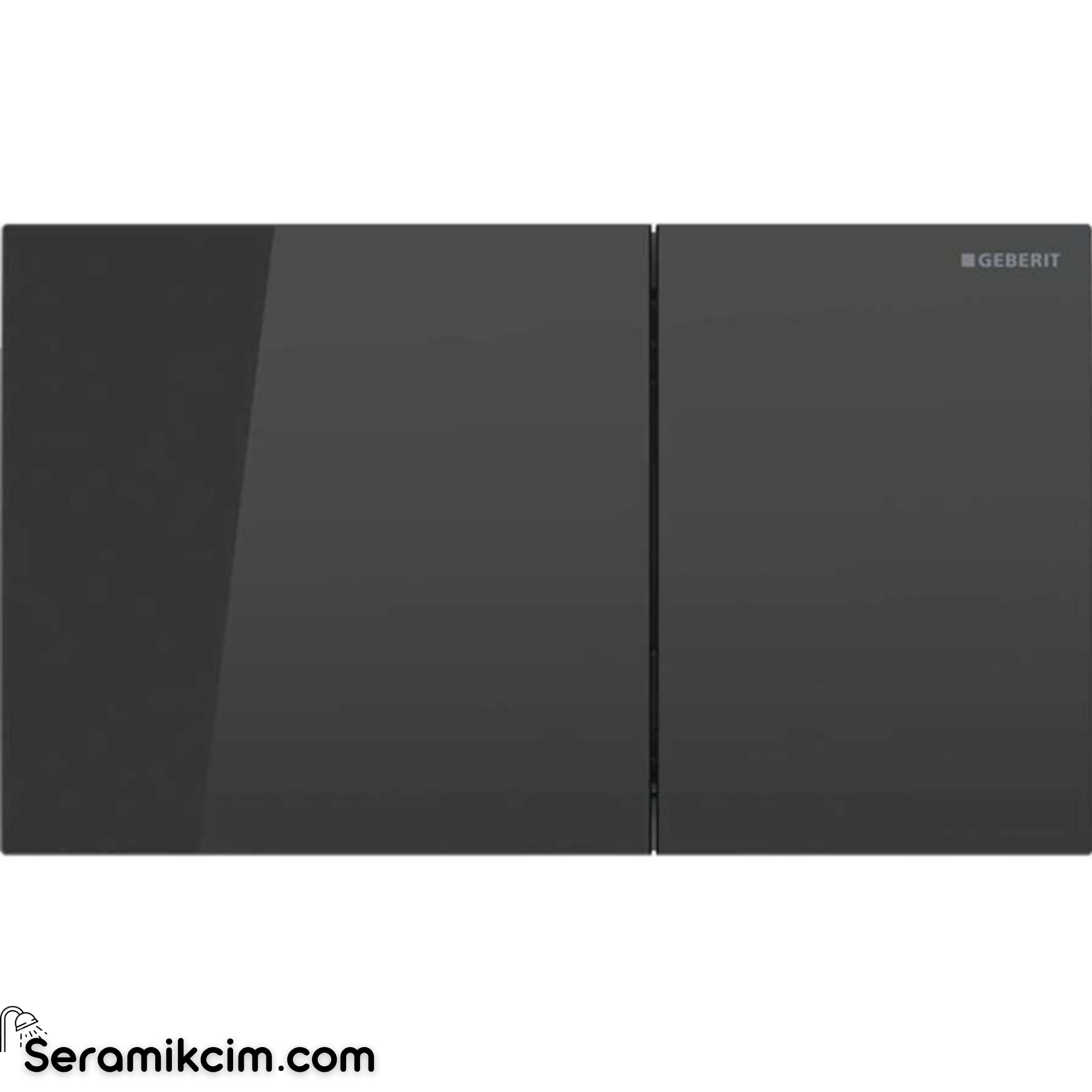 Geberit Sigma70 Kumanda Paneli Çift Basmalı Siyah Cam