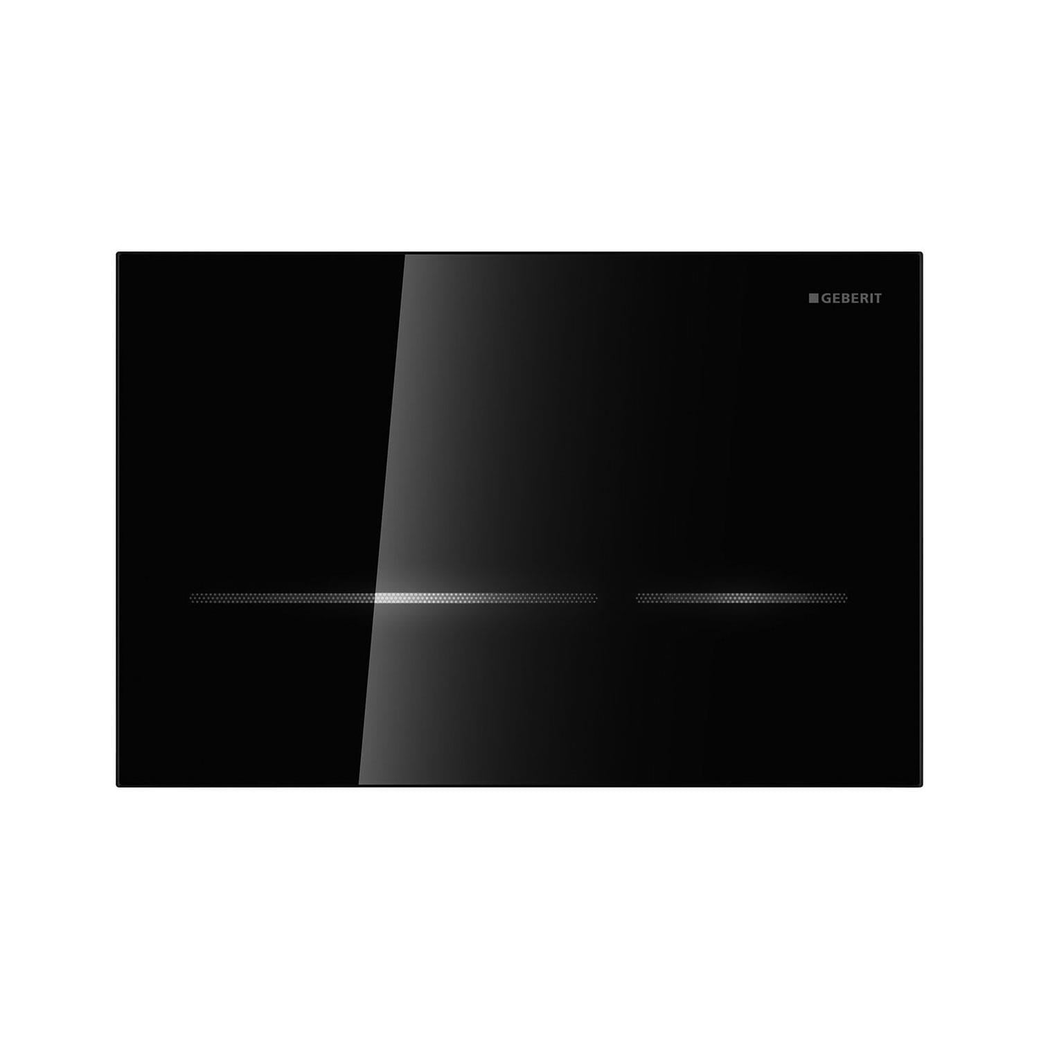 Geberit Sigma80 Fotoselli Kumanda Paneli, 12cm Gömme Rezervuar İçin Siyah Cam - 116.090.SG.6