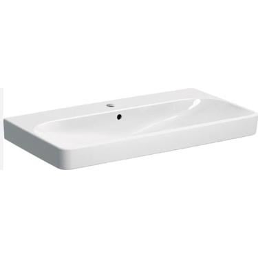 Geberit Smyle etajerli lavabo, batarya delikli, 90 cm - 500.251.01.1