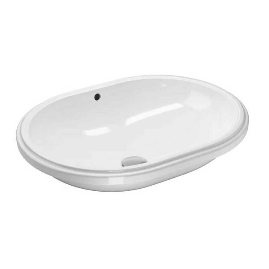 Geberit VariForm tezgah altı lavabo, eliptik, taşma delikli, 55x40 cm - 500.756.01.2
