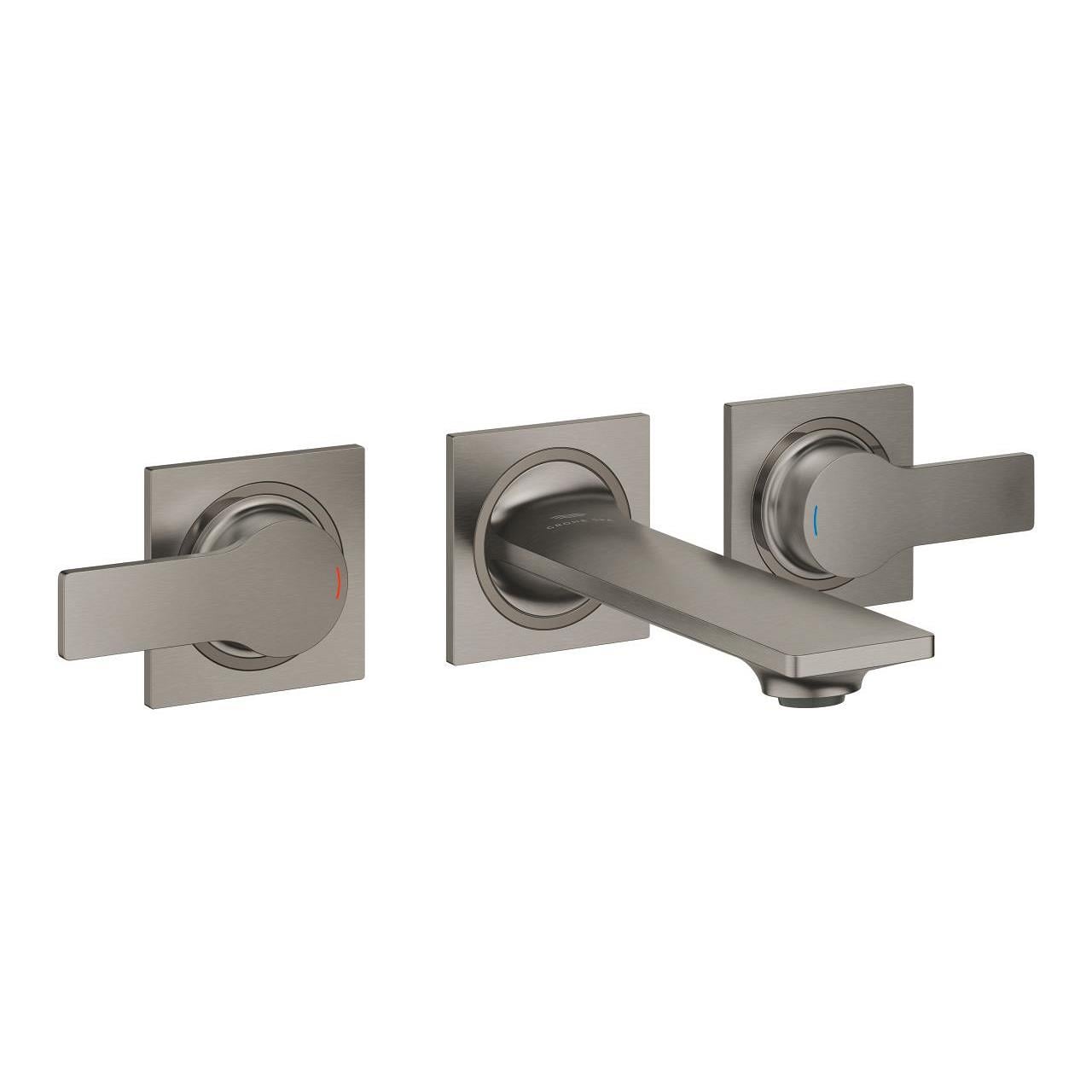 Grohe Allure 3 Delikli Ankastre Lavabo Bataryası (Sıva Üstü Grubu), Fırçalı Sert Grafit 20189AL2