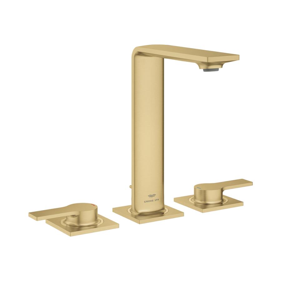 Grohe Allure 3 Delikli Lavabo Bataryası, Fırçalı Altın 20188GN1