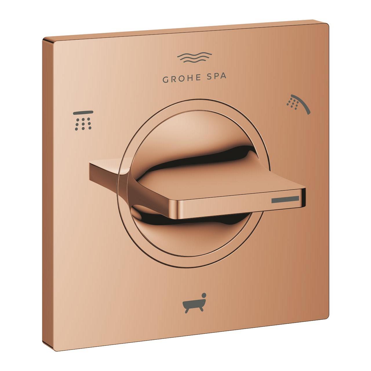 Grohe Allure 3 Yönlü Yönlendirici (Sıva Üstü Grubu), Parlak Bakır 19590DA1