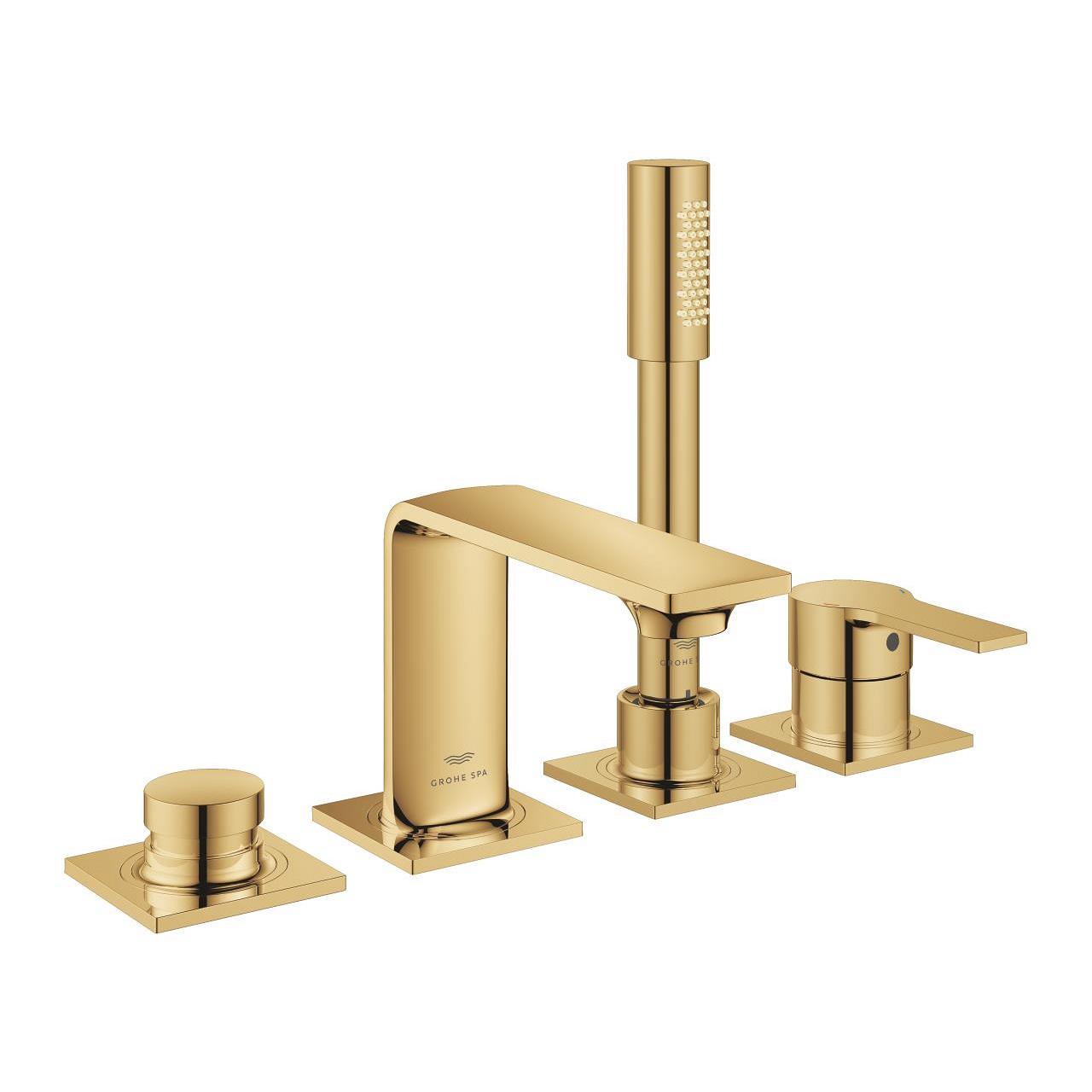 Grohe Allure 4 Delikli Ankastre Küvet Bataryası, Parlak Altın 19316GL1