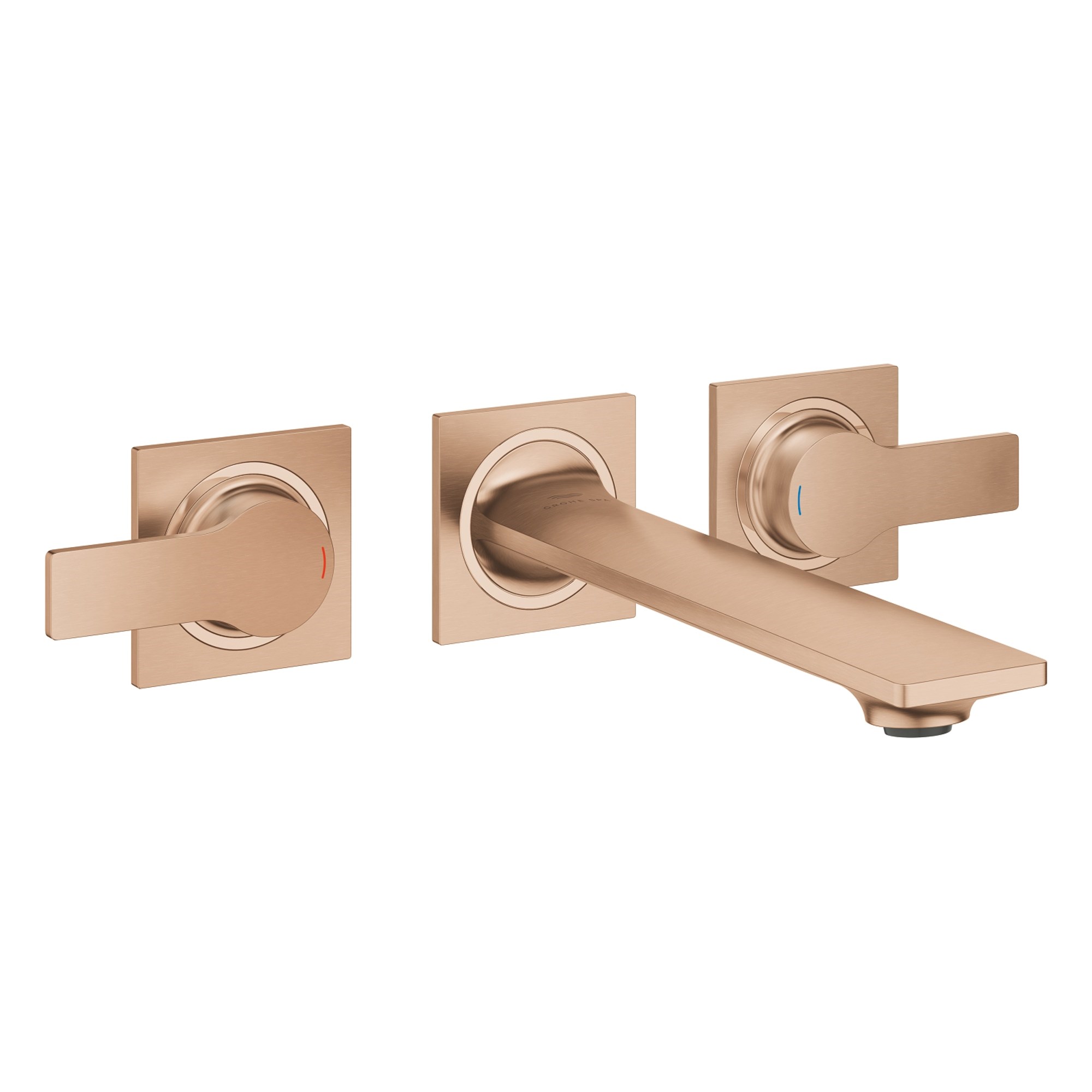 Grohe Allure Ankastre 3 Delikli Lavabo Bataryası M Boy Fırçalı Bakır 20193DL2