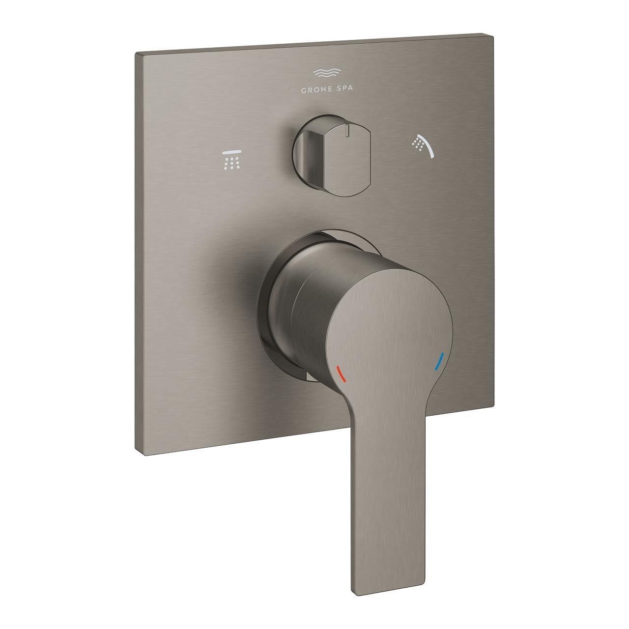 Grohe Allure Ankastre Banyo Bataryası (3 Yollu, Sıva Üstü Grubu), Fırçalı Sert Grafit 29176AL1