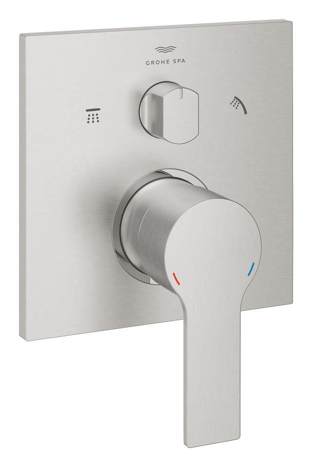 Grohe Allure Ankastre Banyo Bataryası (3 Yollu, Sıva Üstü Grubu), Paslanmaz Çelik 29176DC1