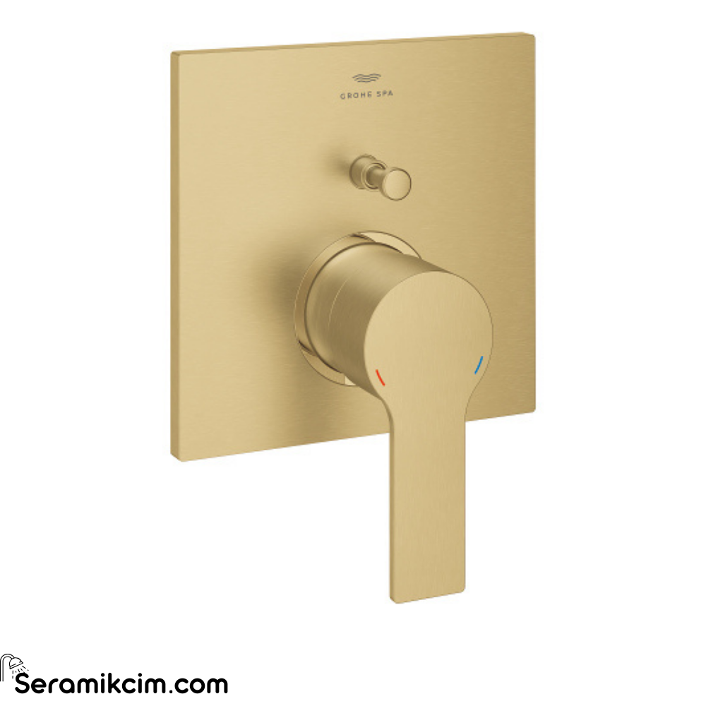 Grohe Allure Ankastre Banyo/Duş Bataryası, Fırçalı Altın 19315GN1