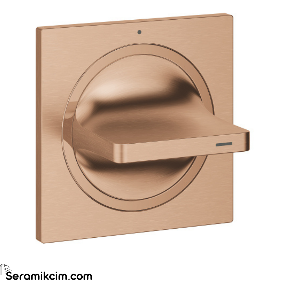 Grohe Allure Ankastre Stop Valf (Sıva Üstü Grubu), Fırçalı Bakır 19334DL1