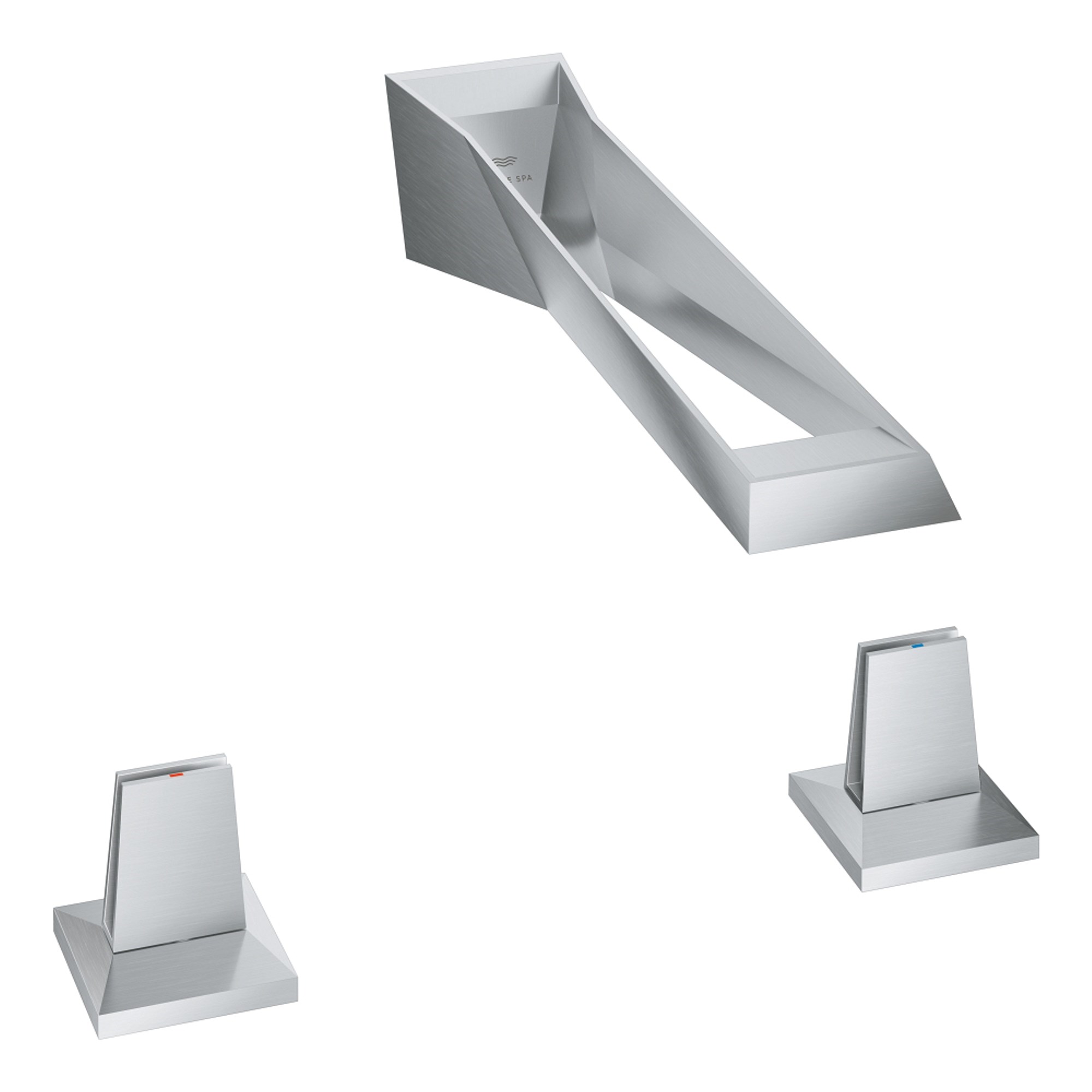 Grohe Allure Brilliant 3 Delikli Ankastre Lavabo Bataryası Paslanmaz Çelik 20635SD0