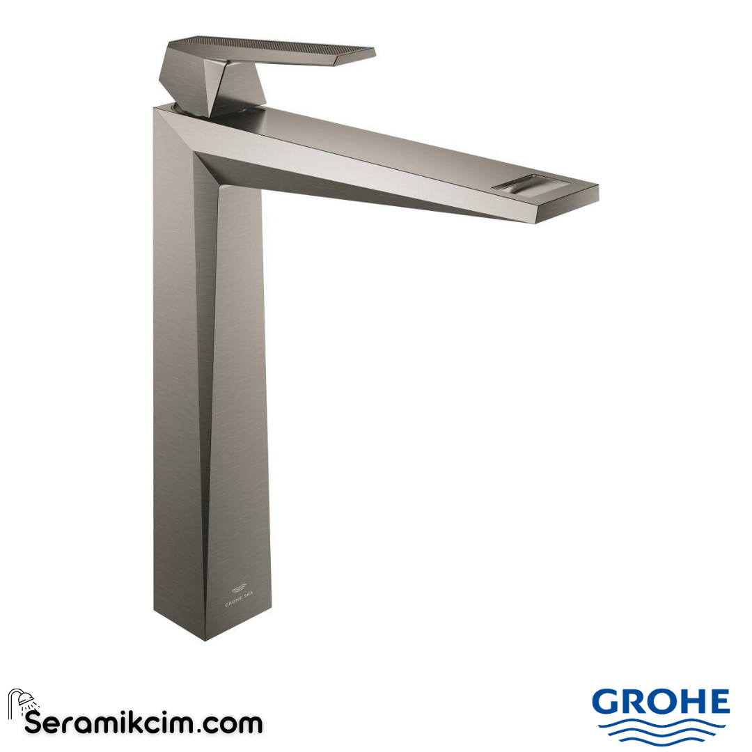 Grohe Allure Brilliant Private Collection XL-Boy Çanak Lavabo Bataryası, Fırçalı Sert Grafit 24417AL0