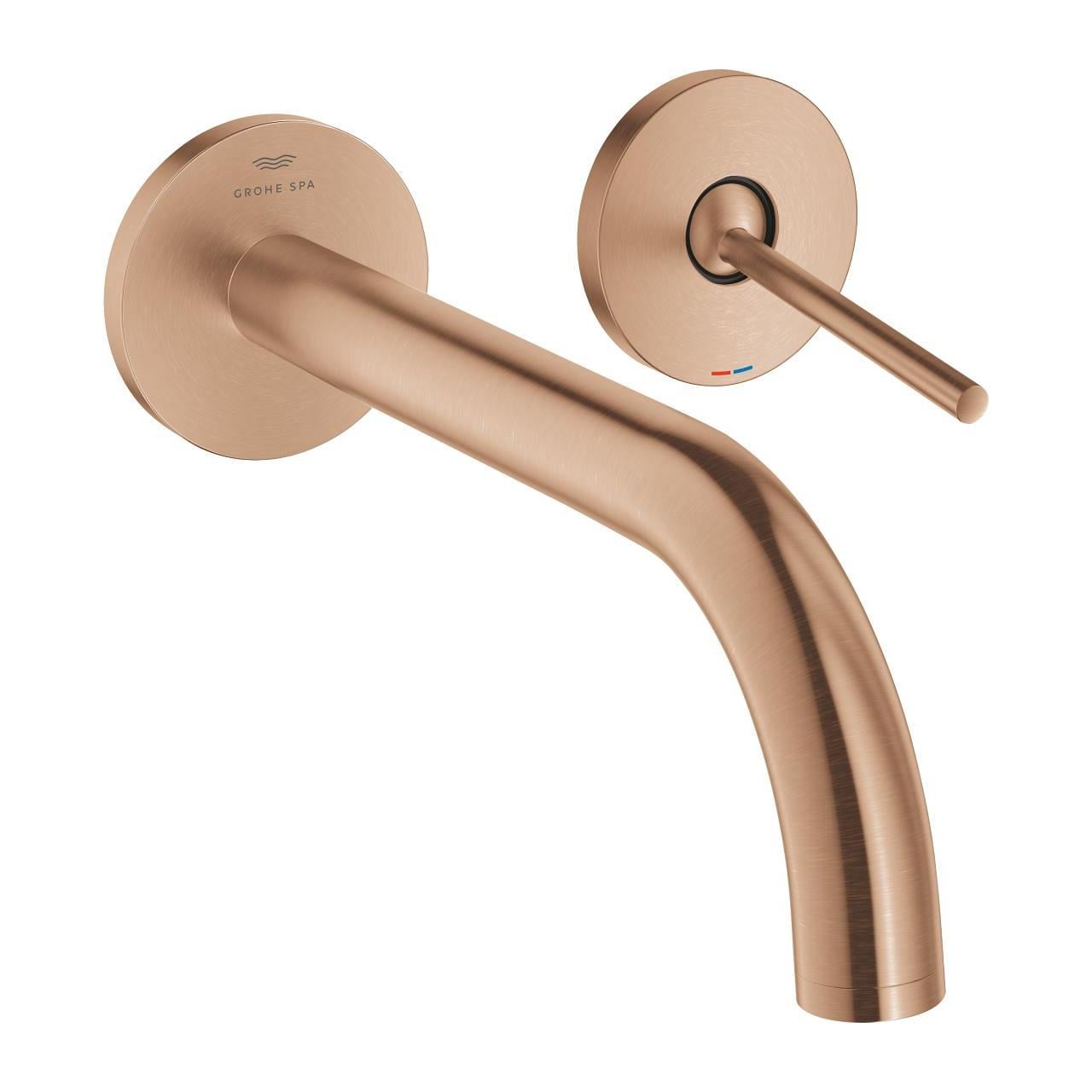 Grohe Atrio 2 Delikli Ankastre Lavabo Bataryası, (Sıva Üstü Grubu), Fırçalı Bakır 29406DL0