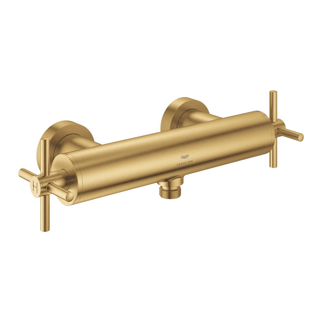 Grohe Atrio Duş Bataryası (4 Çubuklu Volan), Fırçalı Altın 26895GN0