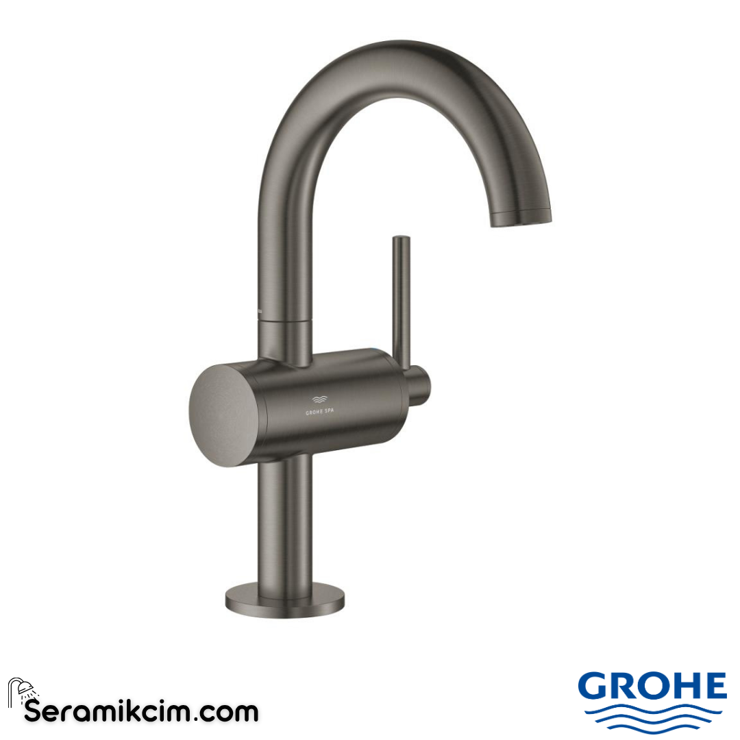 Grohe Atrio Lavabo Bataryası (M-Boy), Fırçalı Sert Grafit 24363AL0 - 24363AL0