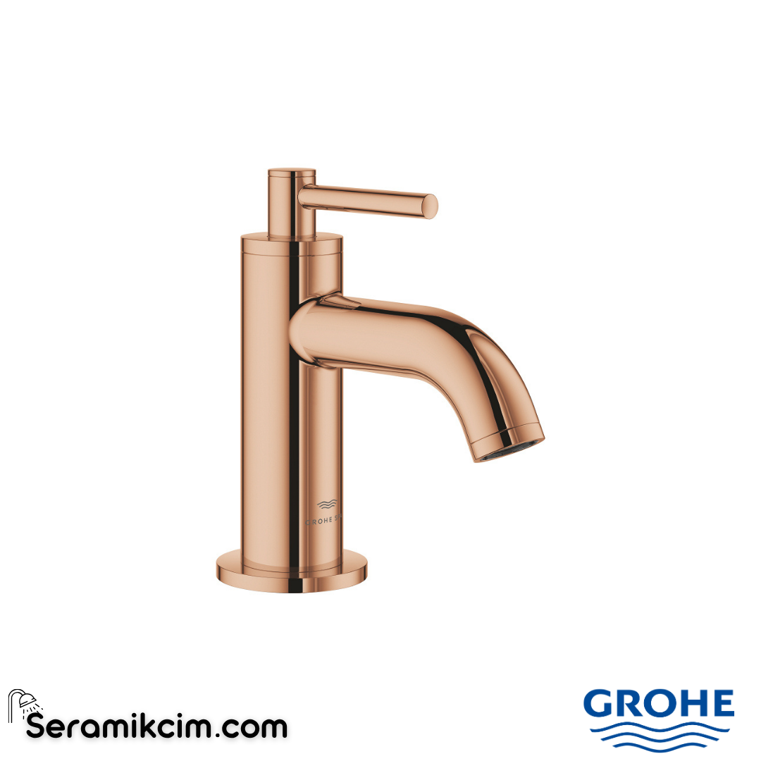 Grohe Atrio Lavabo Bataryası XS-Boy, Parlak Bakır 20658DA0