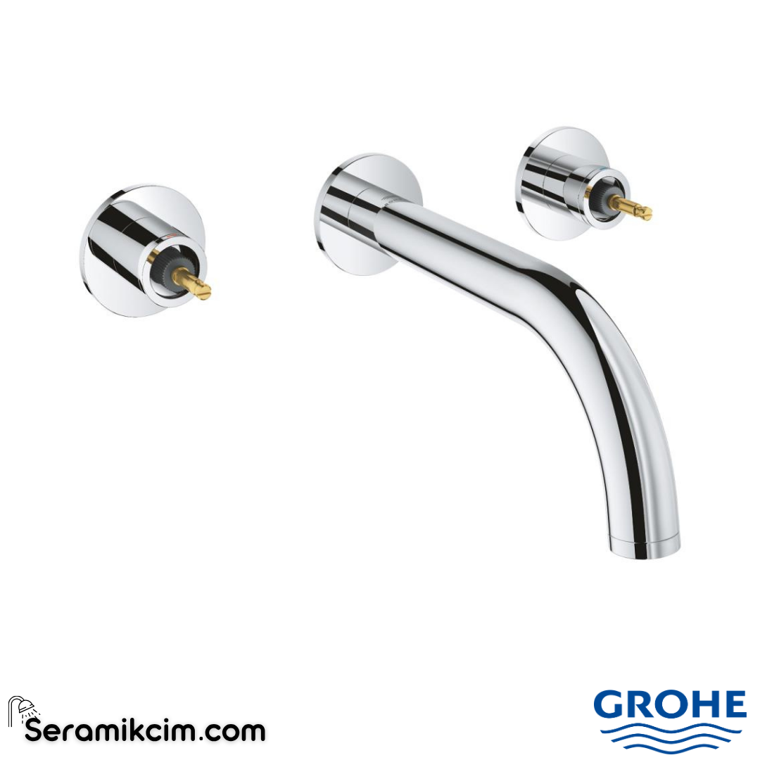 Grohe Atrio Private Collection 3 Delikli Ankastre Lavabo Bataryası (Sıva Üstü Grubu) Krom 20587000 - 20587000