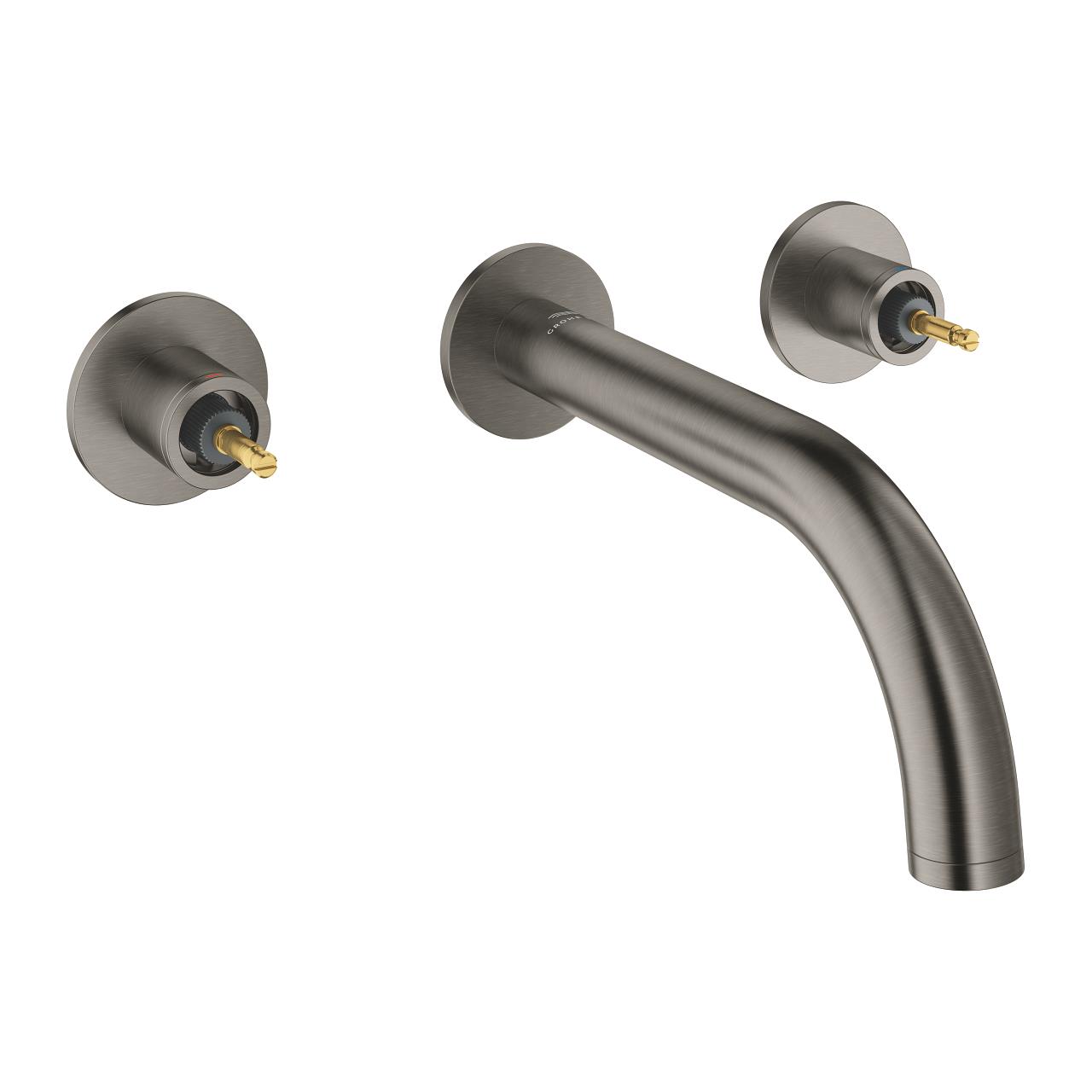 Grohe Atrio Private Collection 3 Delikli Ankastre Lavabo Bataryası (Sıva Üstü Grubu) Fırçalı Sert Grafit 20587AL0