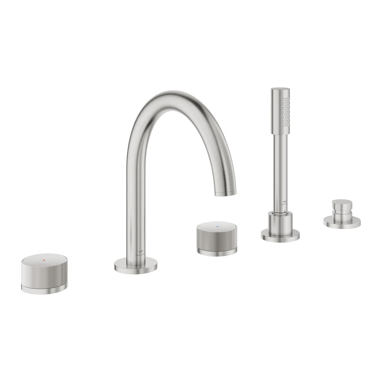 Grohe Atrio Private Collection 5 Delikli Ankastre Küvet Bataryası (Sıva Üstü Grubu), Paslanmaz Çelik 25226DC0